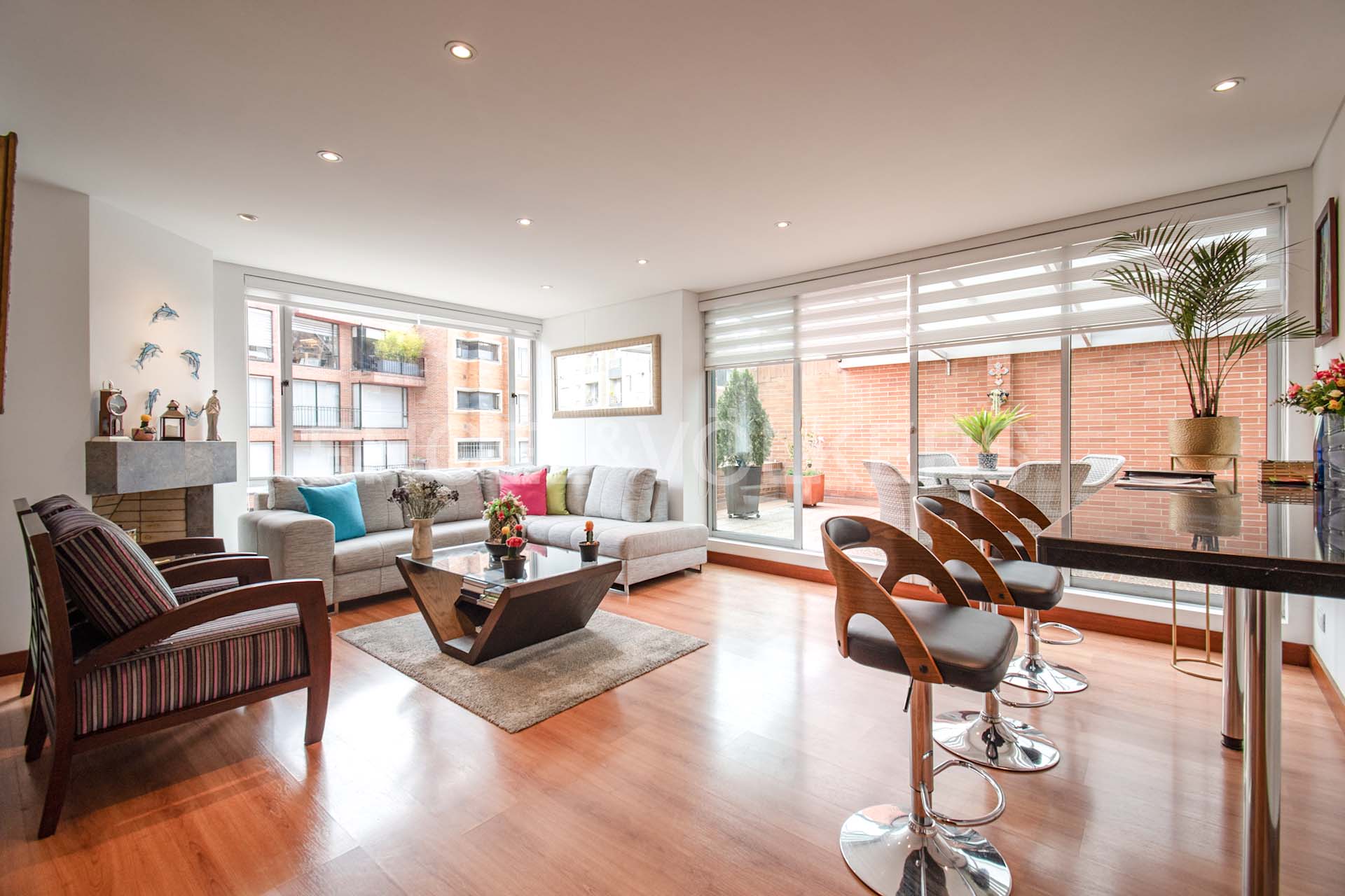 Apartamento con terraza para venta en Chicó Navarra