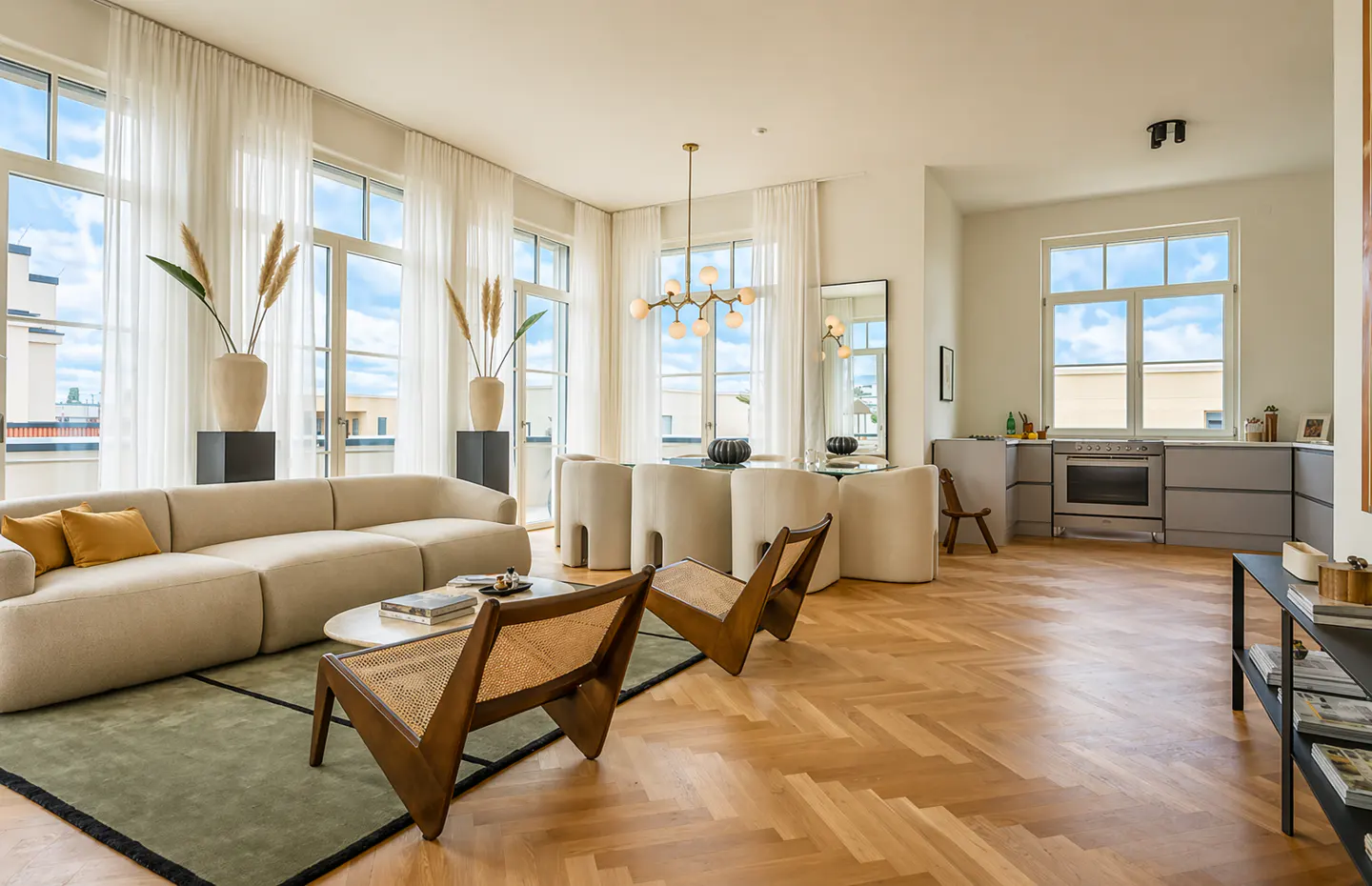 Offenes Wohnen mit Stilgefühl