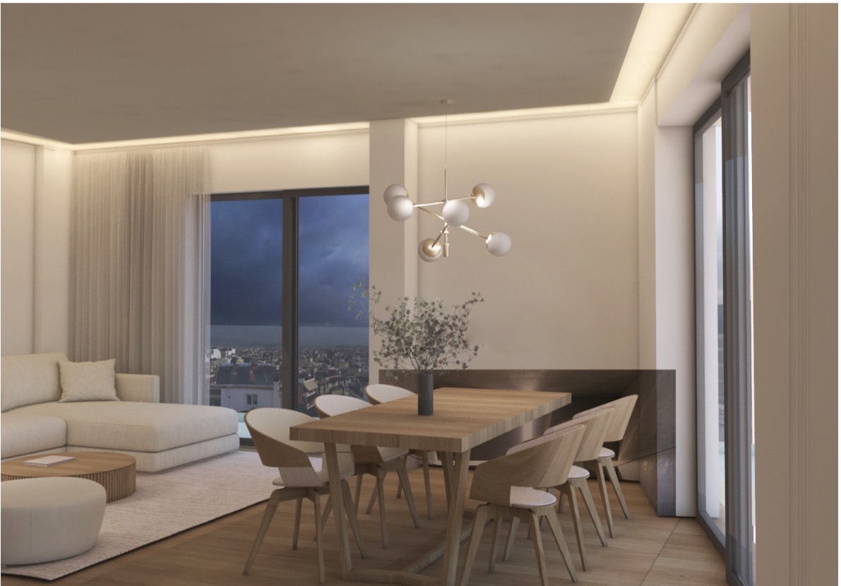 Modern whole floor apartment of 92 sq.m.