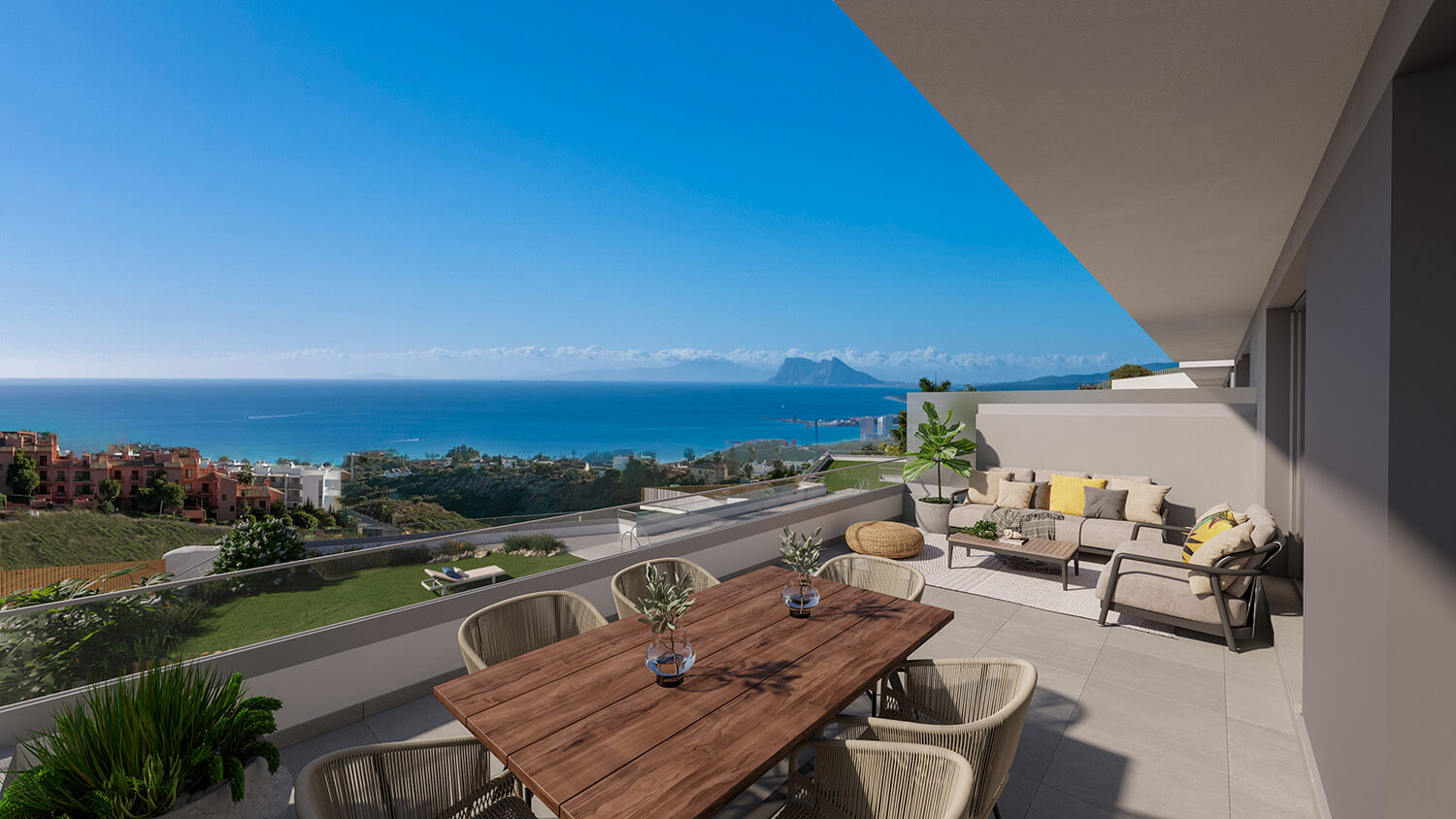 4 bedrooms Duplex Townhouse with Sea Views, Manilva