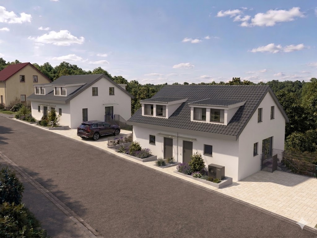Doppelhäuser im Winterleitenweg  in Höchberg,  Ihr neues Zuhause in moderner Holzbauweise.