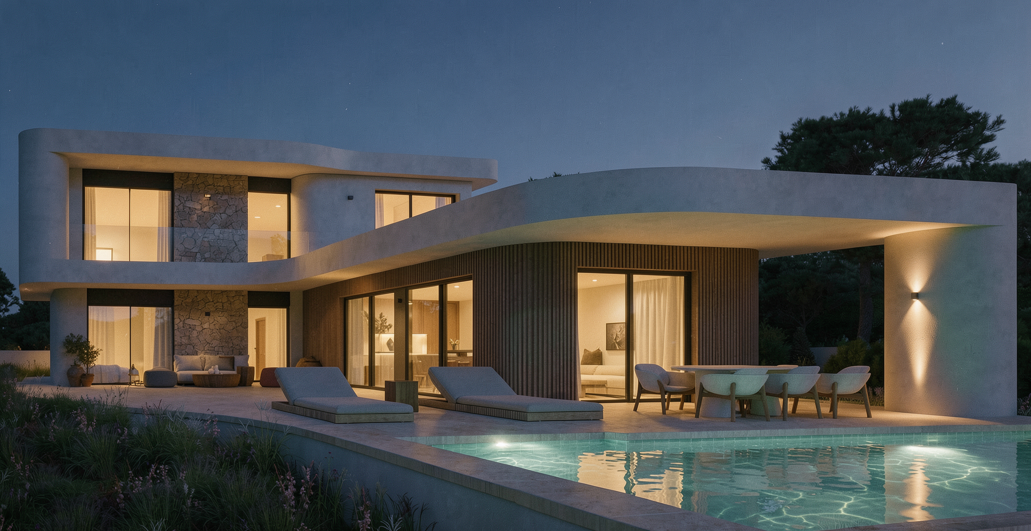 Arquitectura contemporánea integrada con la naturaleza | Monte Olimpo, Jávea