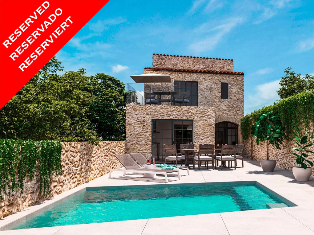 *RESERVED* Modern townhouse with open views and pool in Maria de la Salut