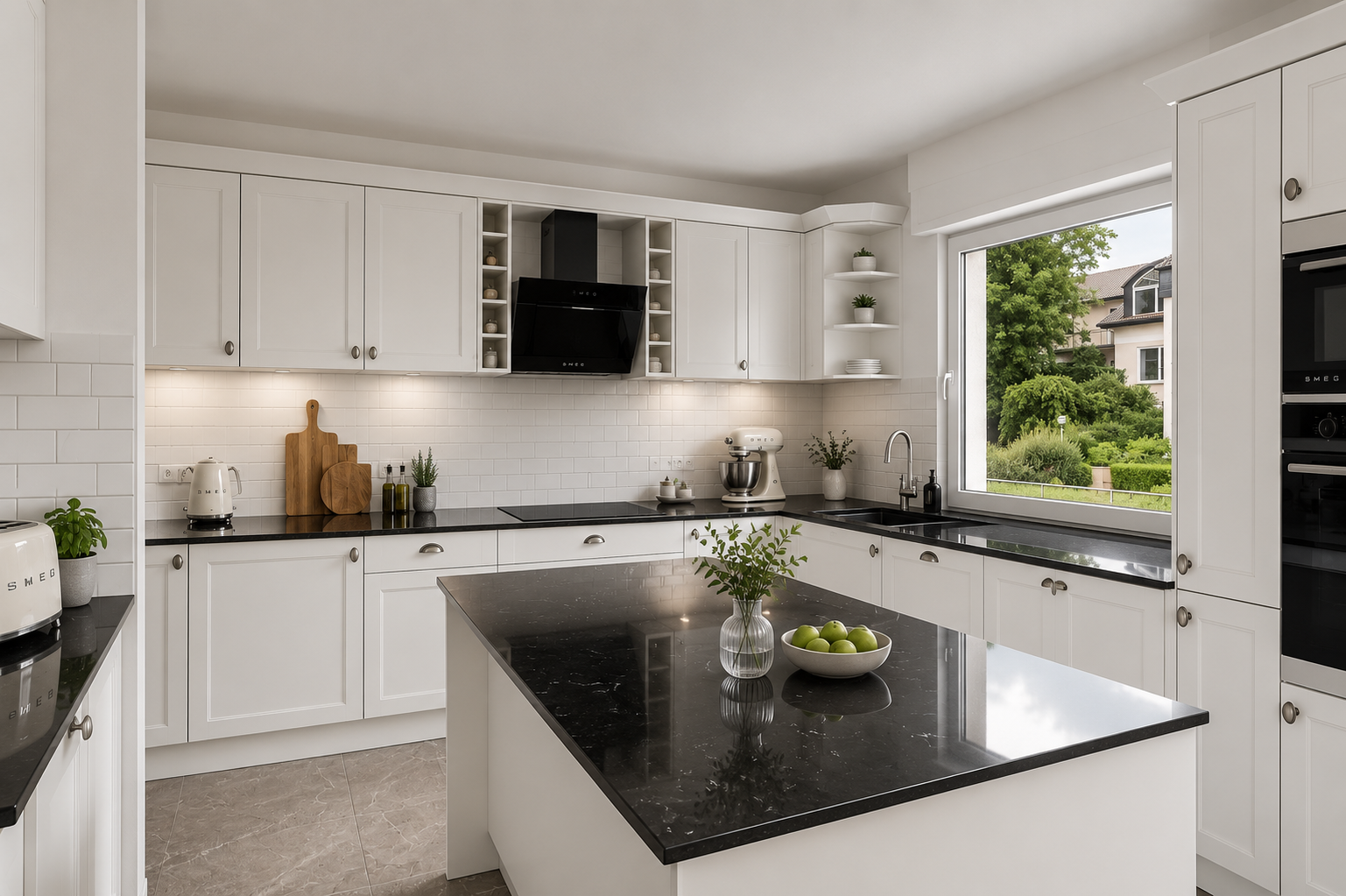 Exklusive 3,5-Zimmer-Wohnung mit Wintergarten, Designerbad und idyllischem Gartenparadies