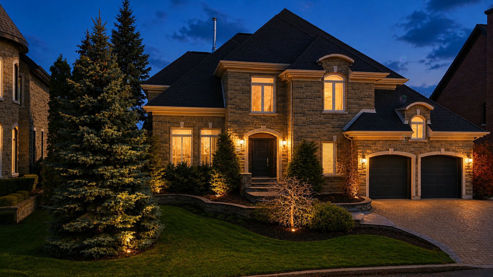 Impressive property situated on the edge of the 7th green