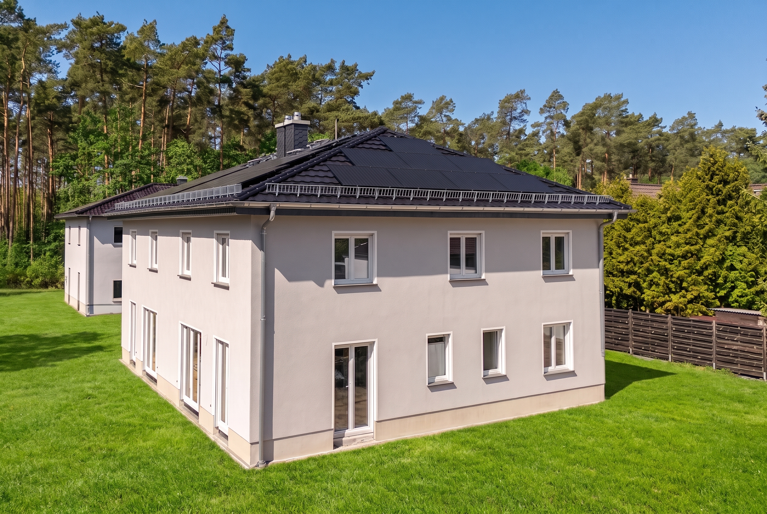 Neubau-Doppelhaushälfte – modernes Wohnen mit nachhaltigem Anspruch [AI-modified]