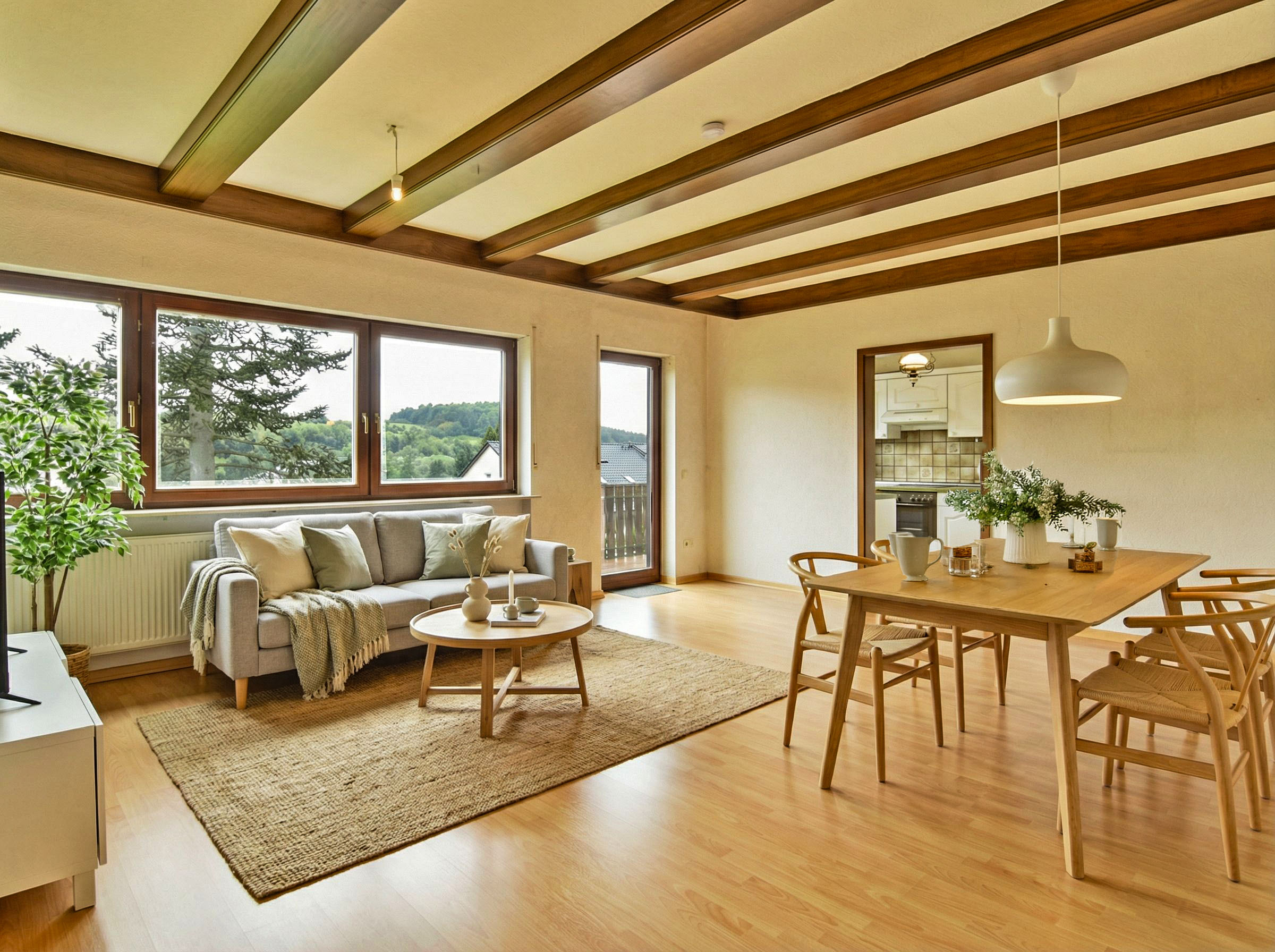 Charmantes Haus mit Garten, Balkon und Doppelgarage