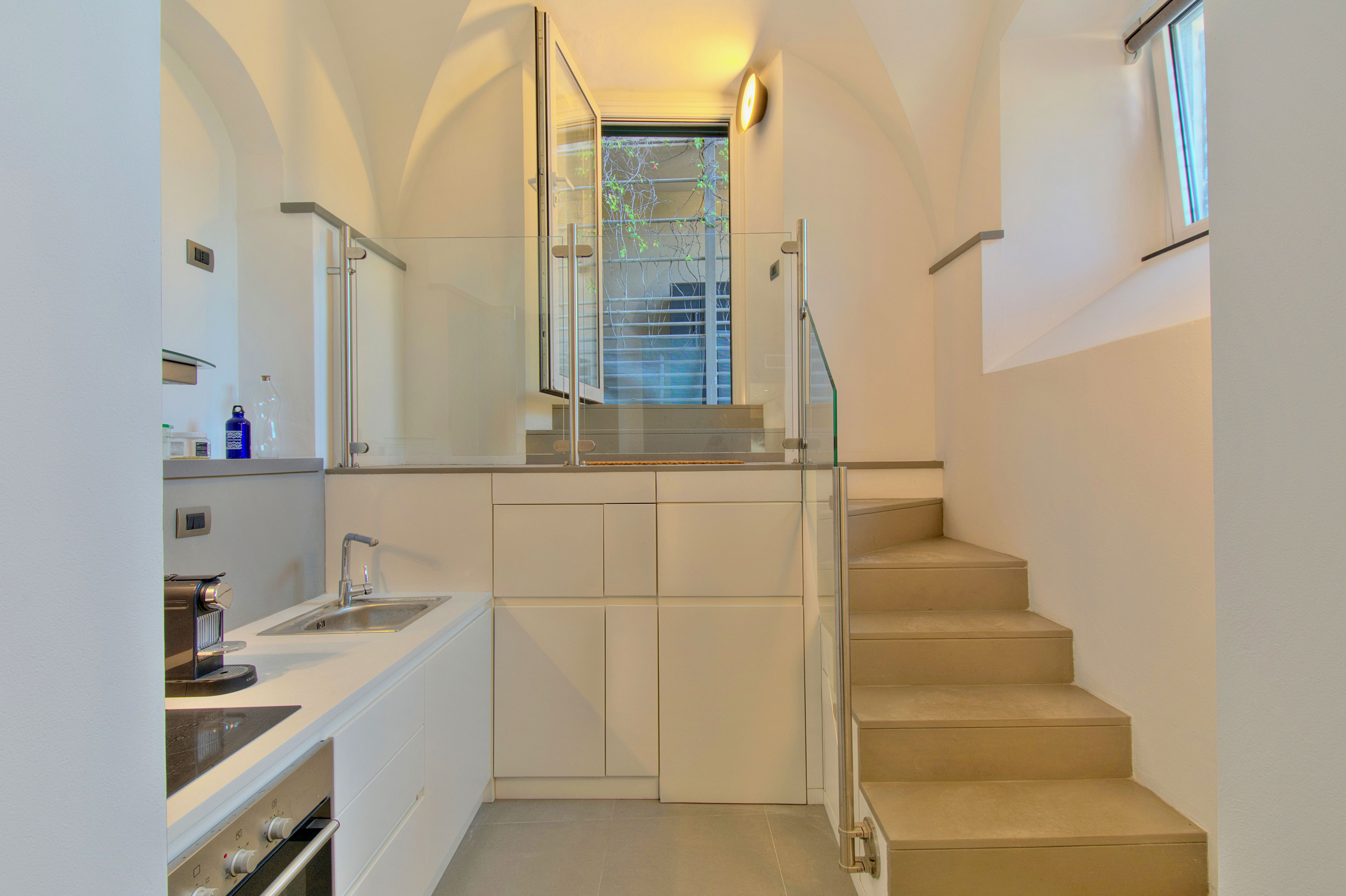 an elegant studio apartment just steps from Santa Margherita Ligure station