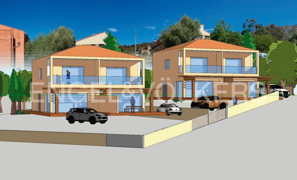 New construction in the town of Palau saverdera
