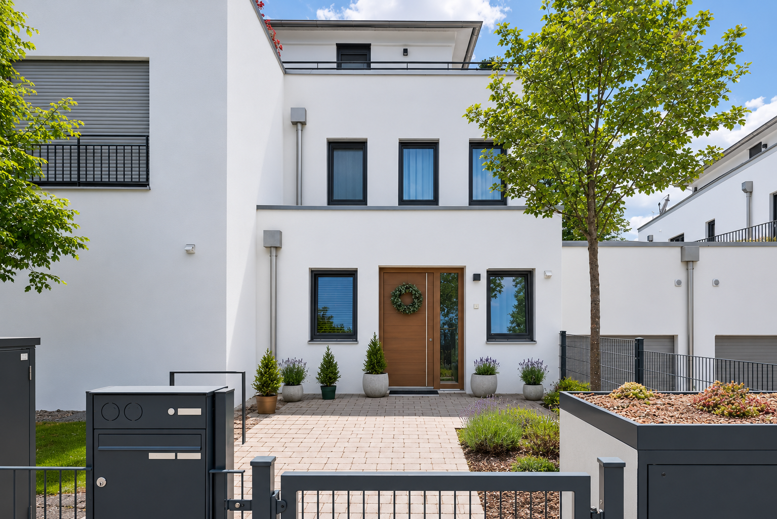 Modernes Haus-im-Haus-Konzept mit großzügigem Privatgarten