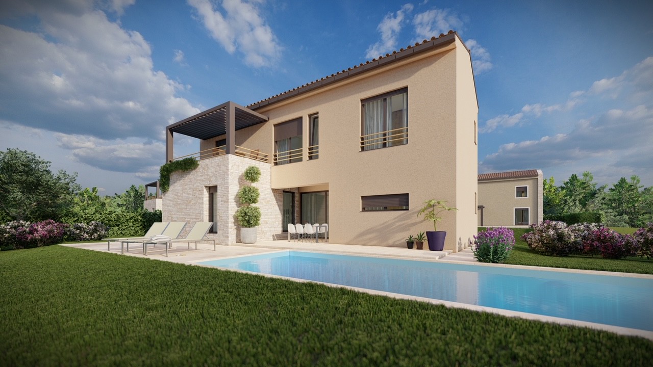 Mediterranean dream home with a pool near Poreč