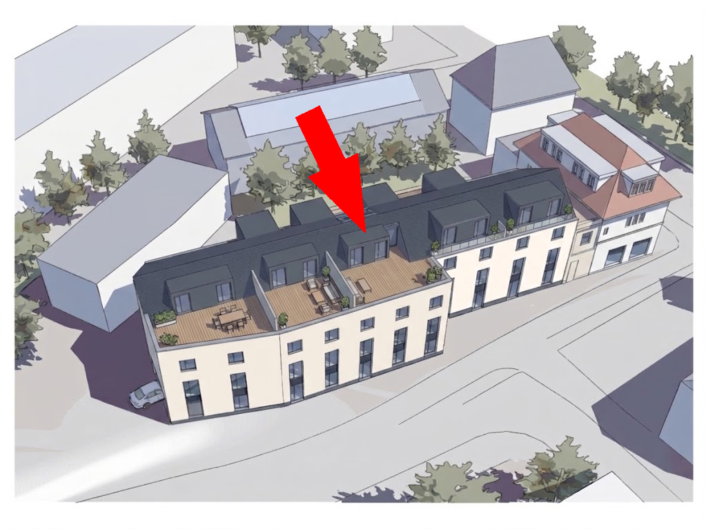 Aufwendig geplantes Penthouse im KfW 40EE Standard in unmittelbarer Entfernung zum Pferdemarkt