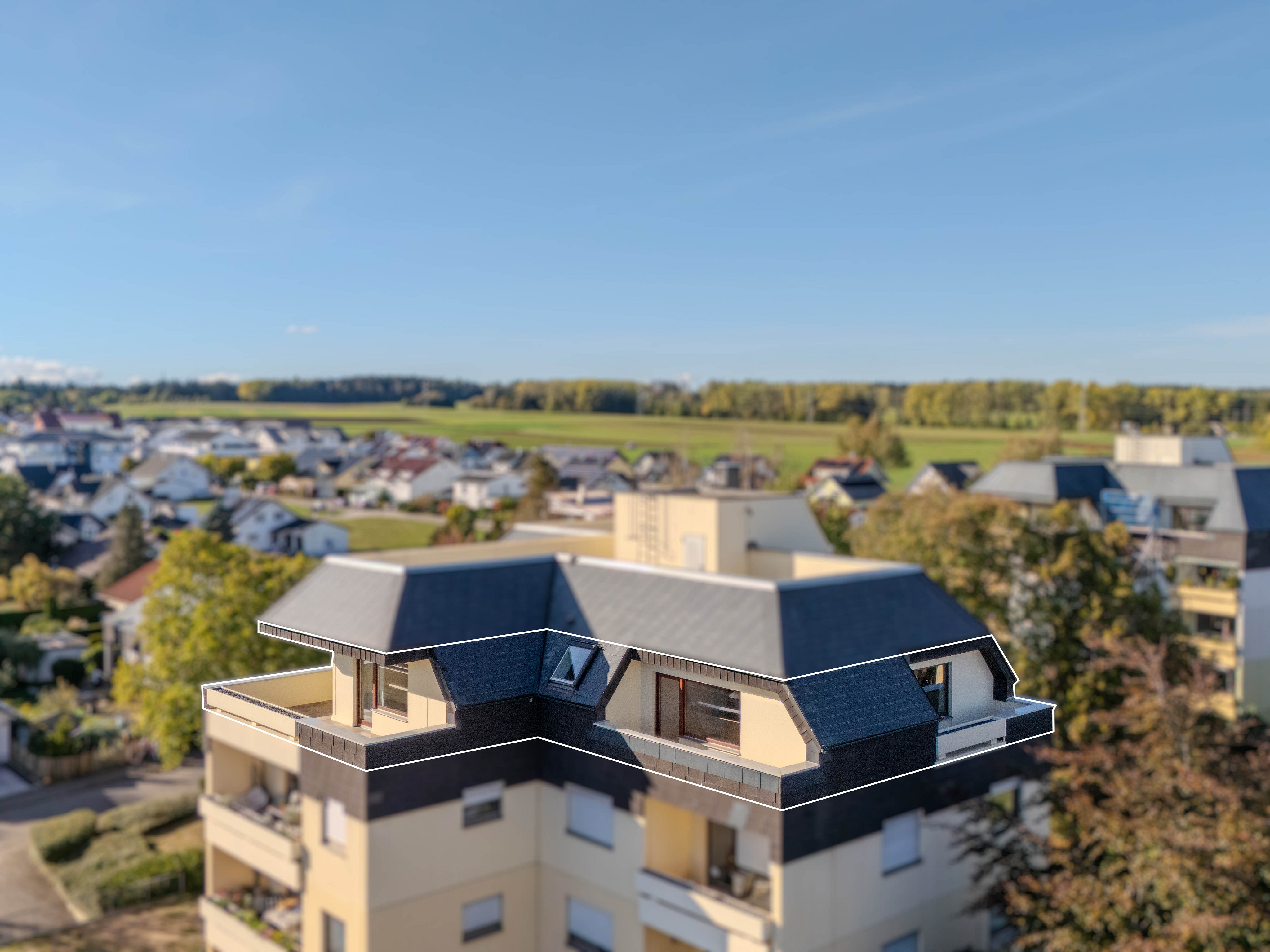 Penthouse-Wohnung mit Panoramablick