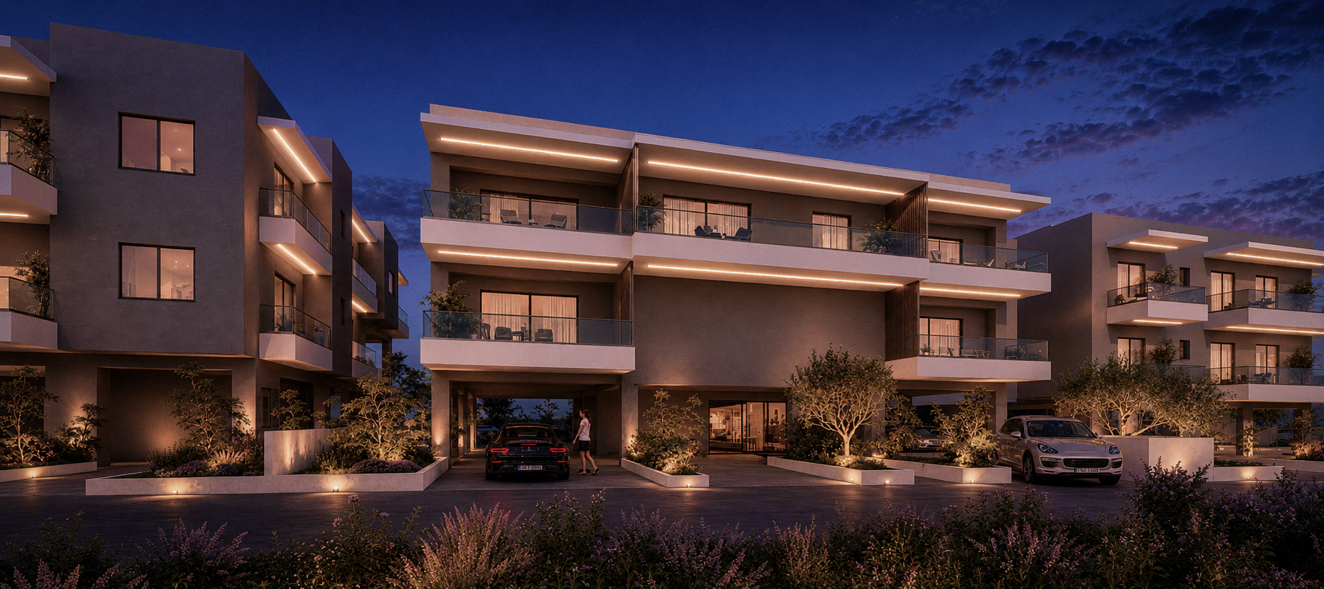 Modern corner 2 bedroom apartment in Thermi