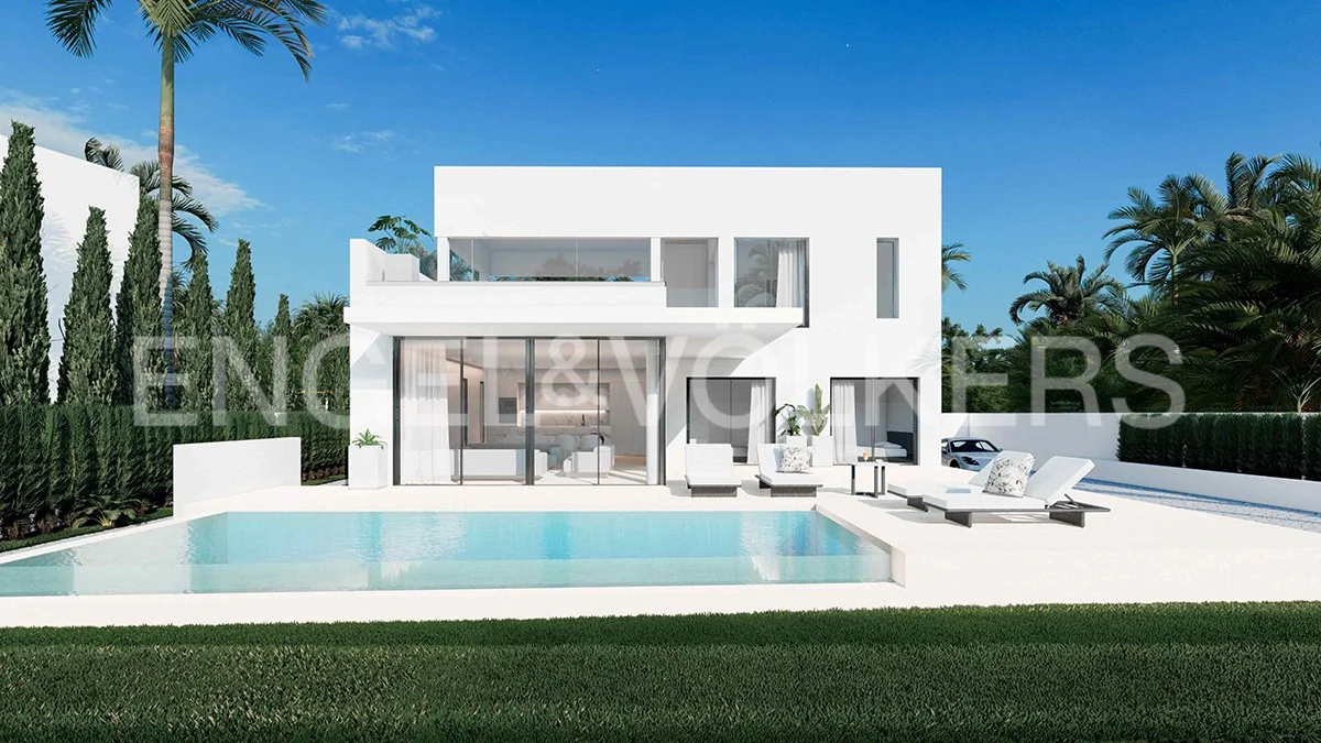 Project of a luxury villa closed to the beach