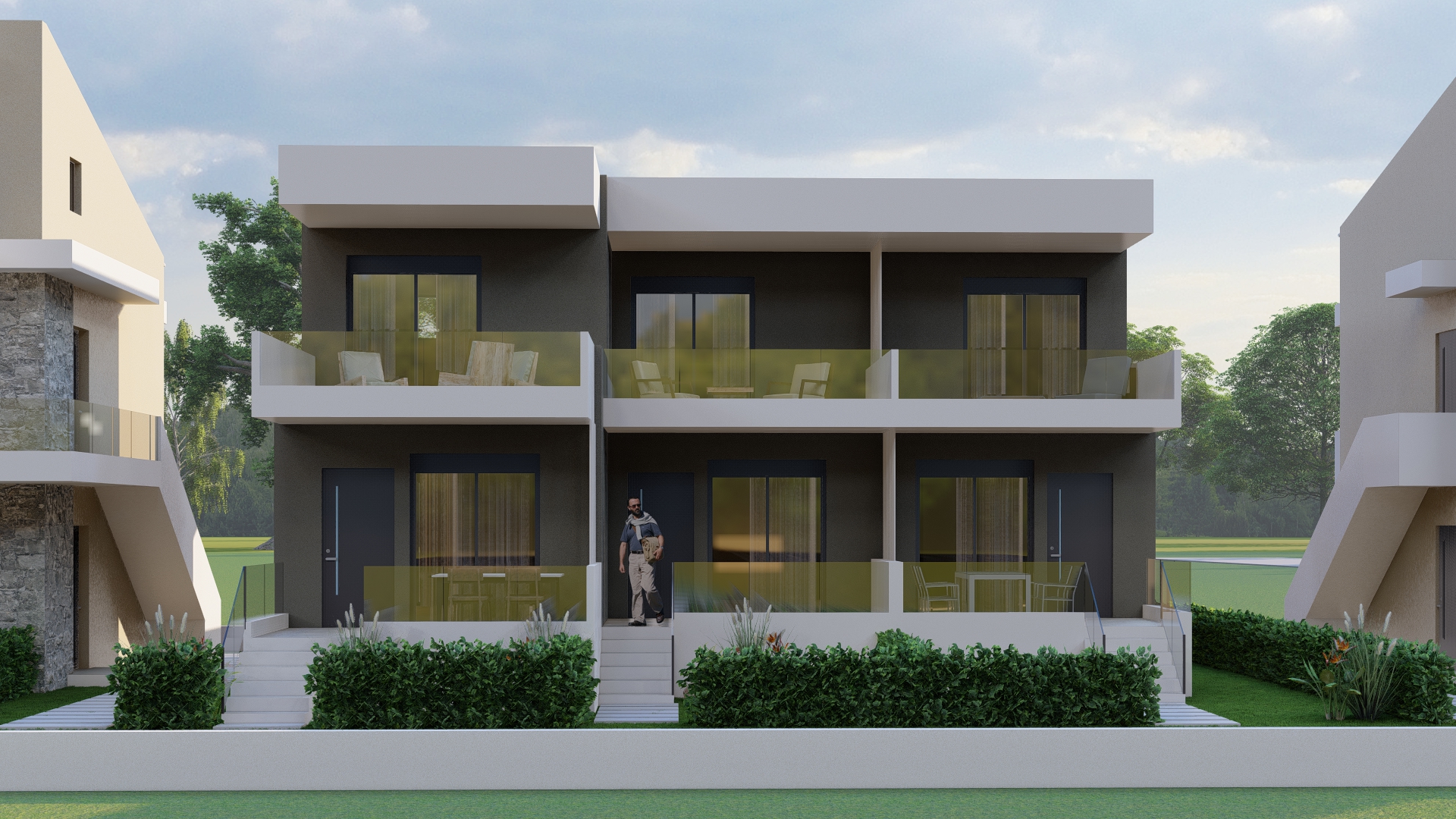 Maisonette under construction with garden