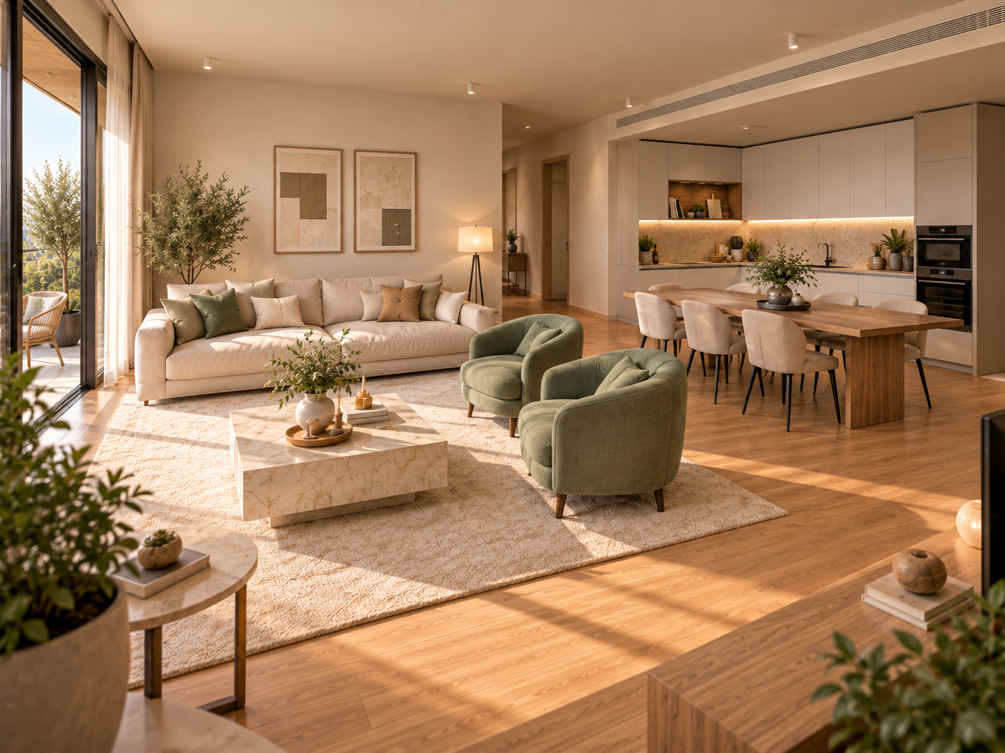 Bright renovated two-bedroom apartment in the heart of the historic center