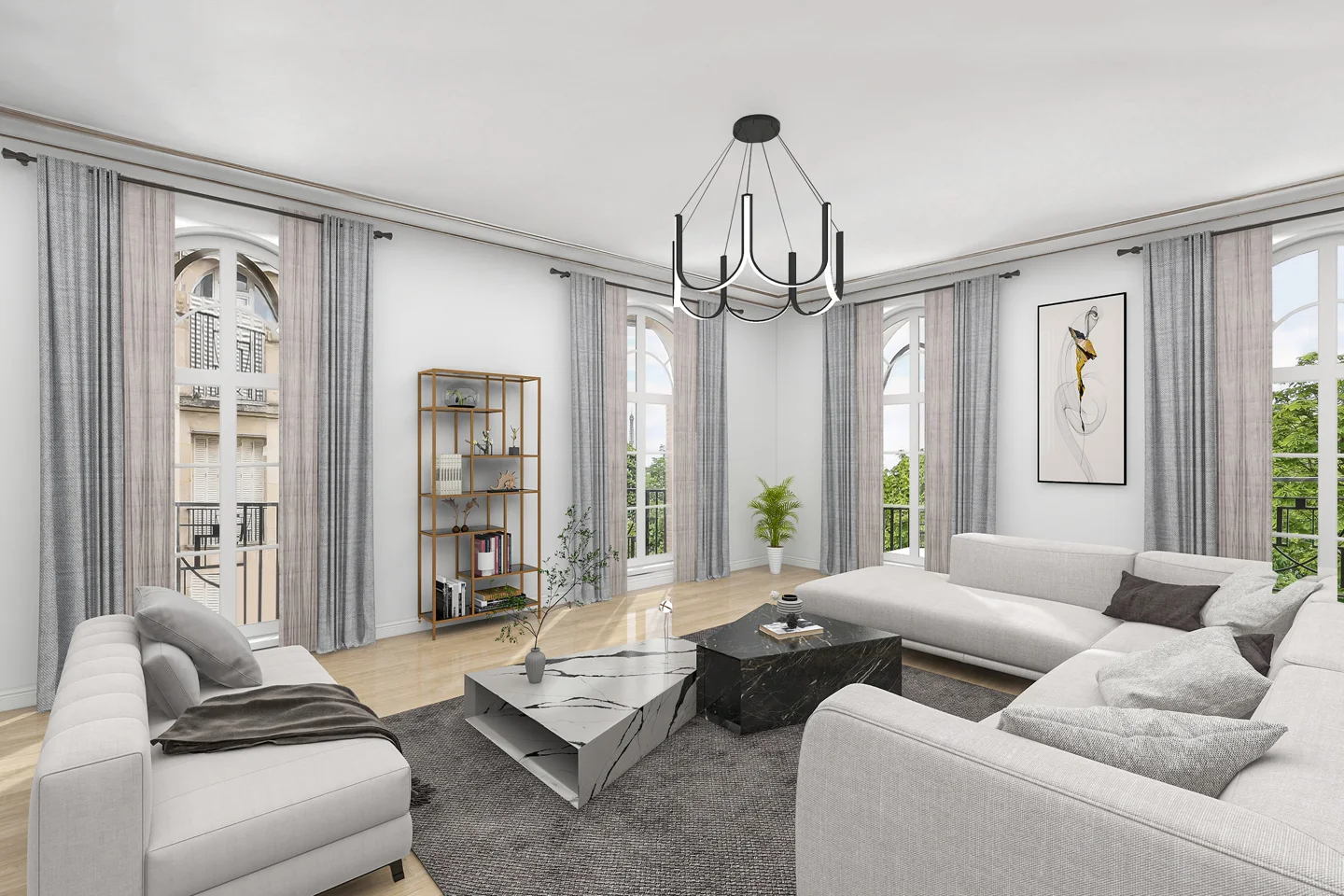 Prestigious apartment of 295 sqm - Neuilly/Barrès