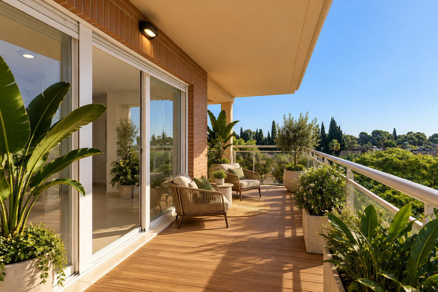 Exclusive corner duplex penthouse with three-way exposure in Campolivar
