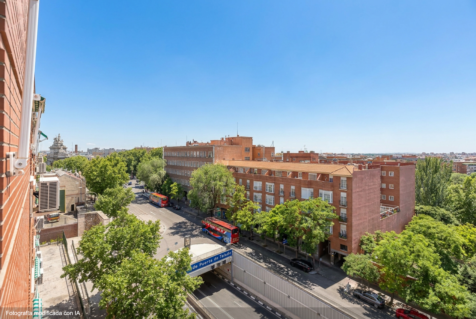 A lovely flat with views and the option of a garage on the property