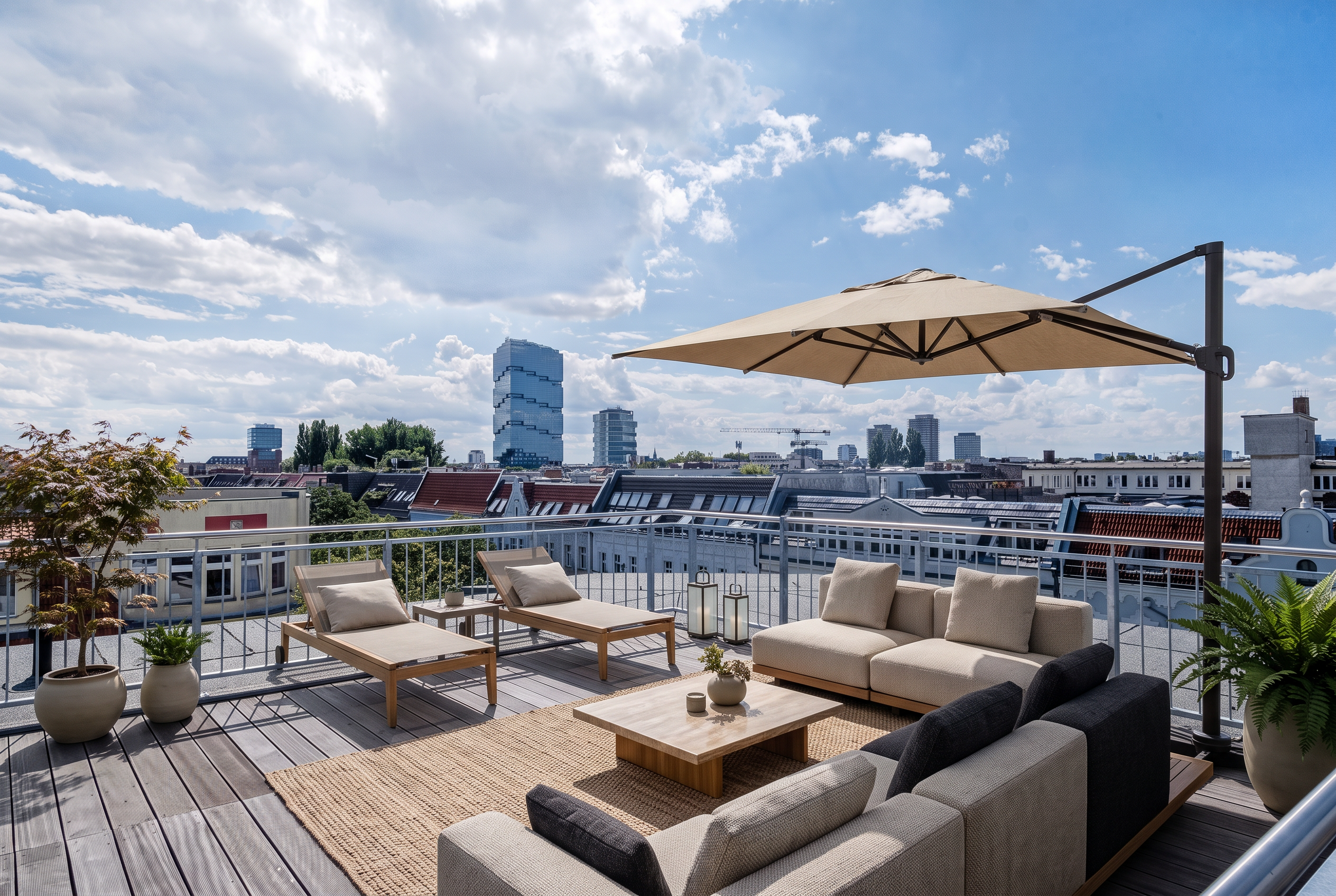 Exclusive penthouse with panoramic views in first-time use