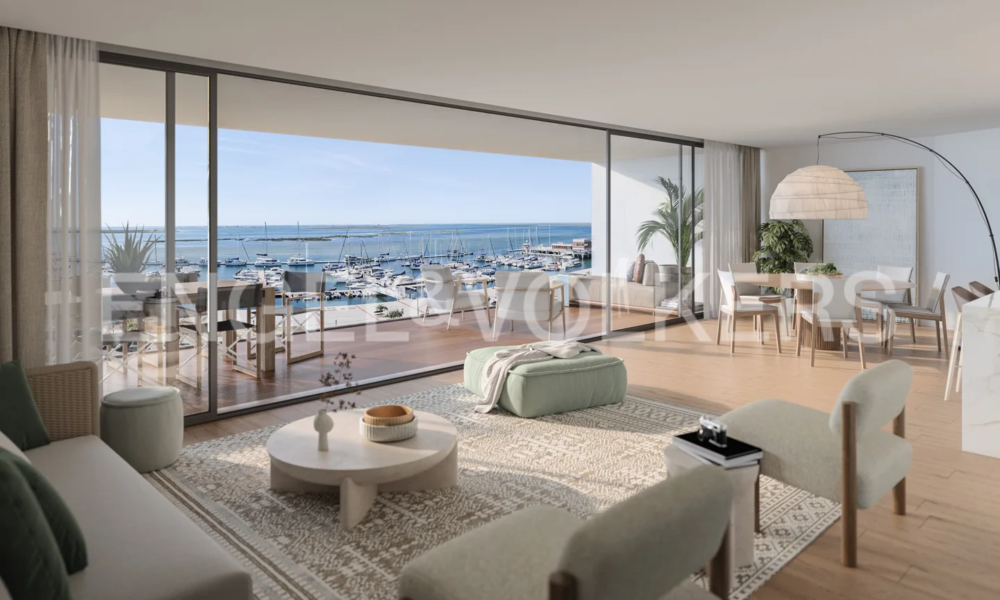 Luxury apartments overlooking the Ria Formosa