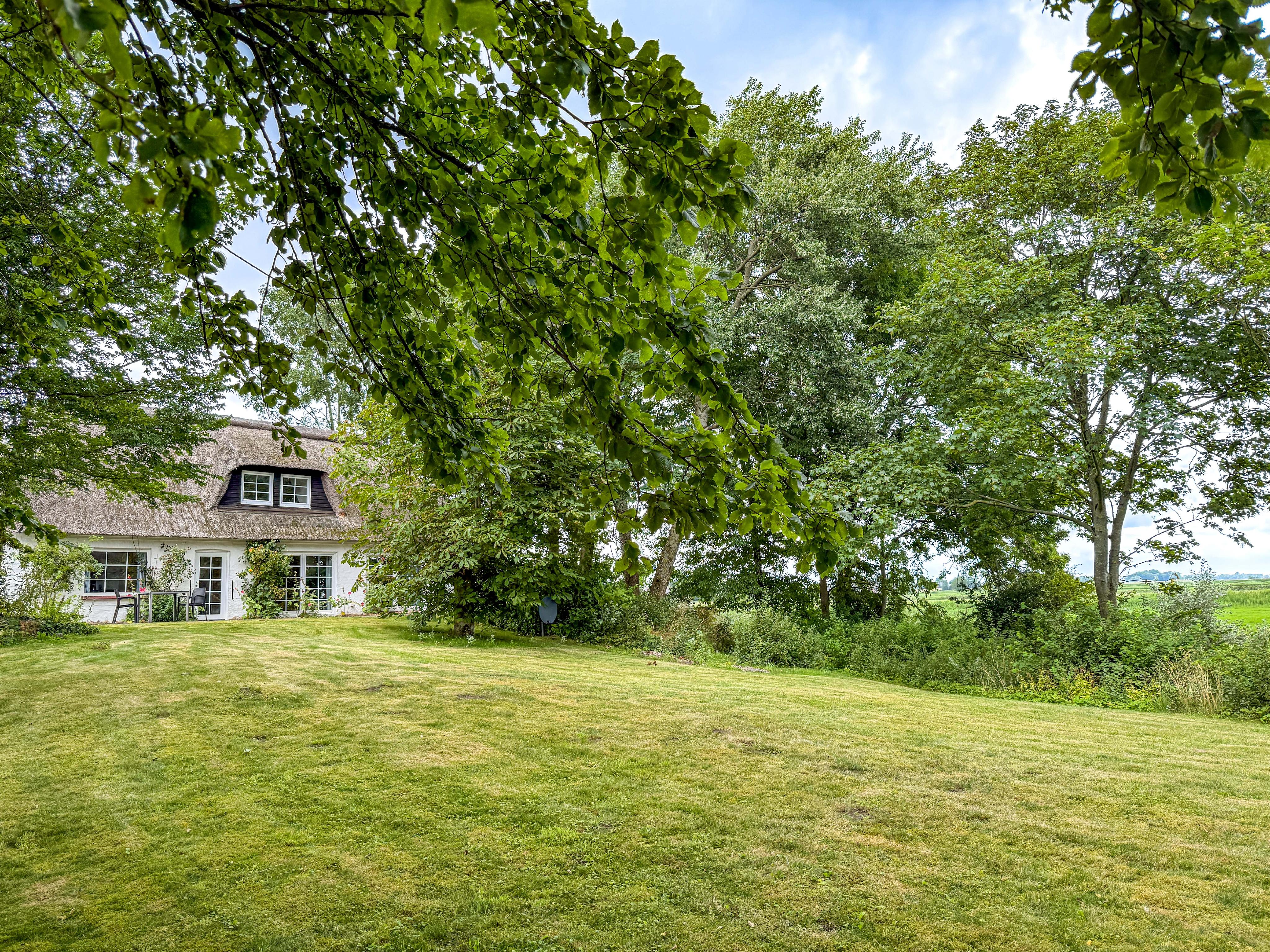Authentisches Nordseeflair – Reetdachkate mit Naturpanorama auf dem Sommerdeich