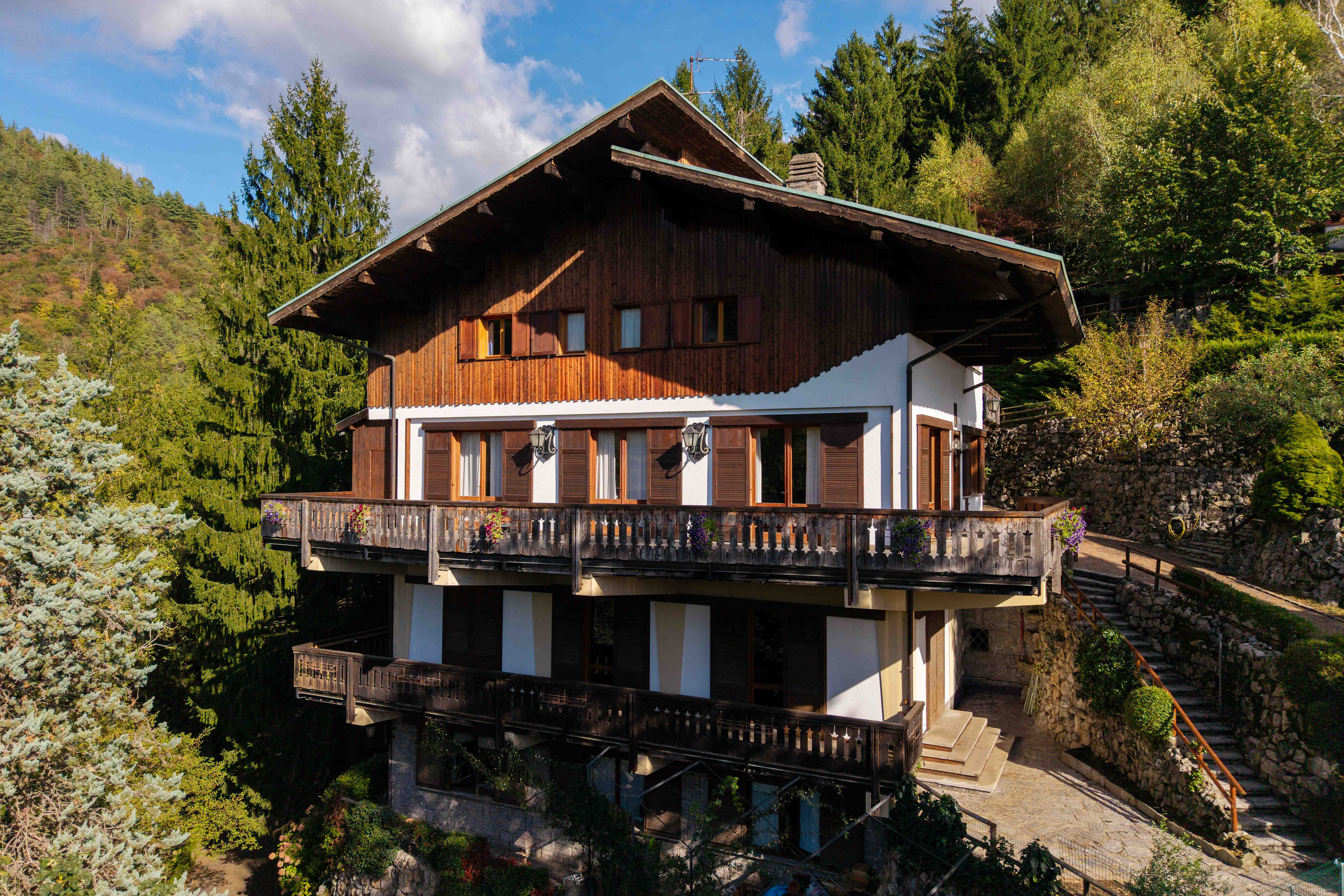 Elegant chalet with park and panoramic view
