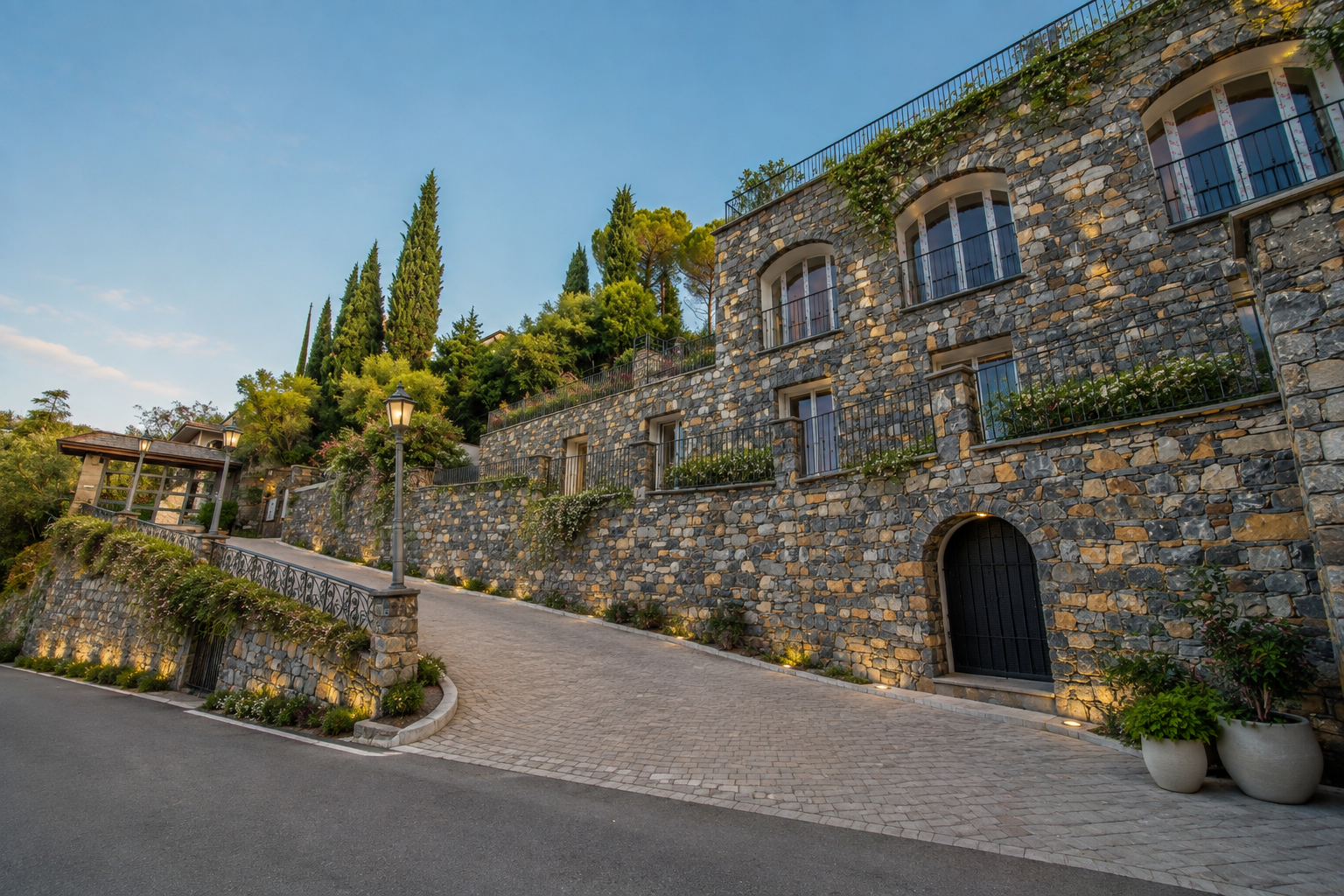 Seaview villa portion with terrace and pool – newly built – Santa Margherita Ligure