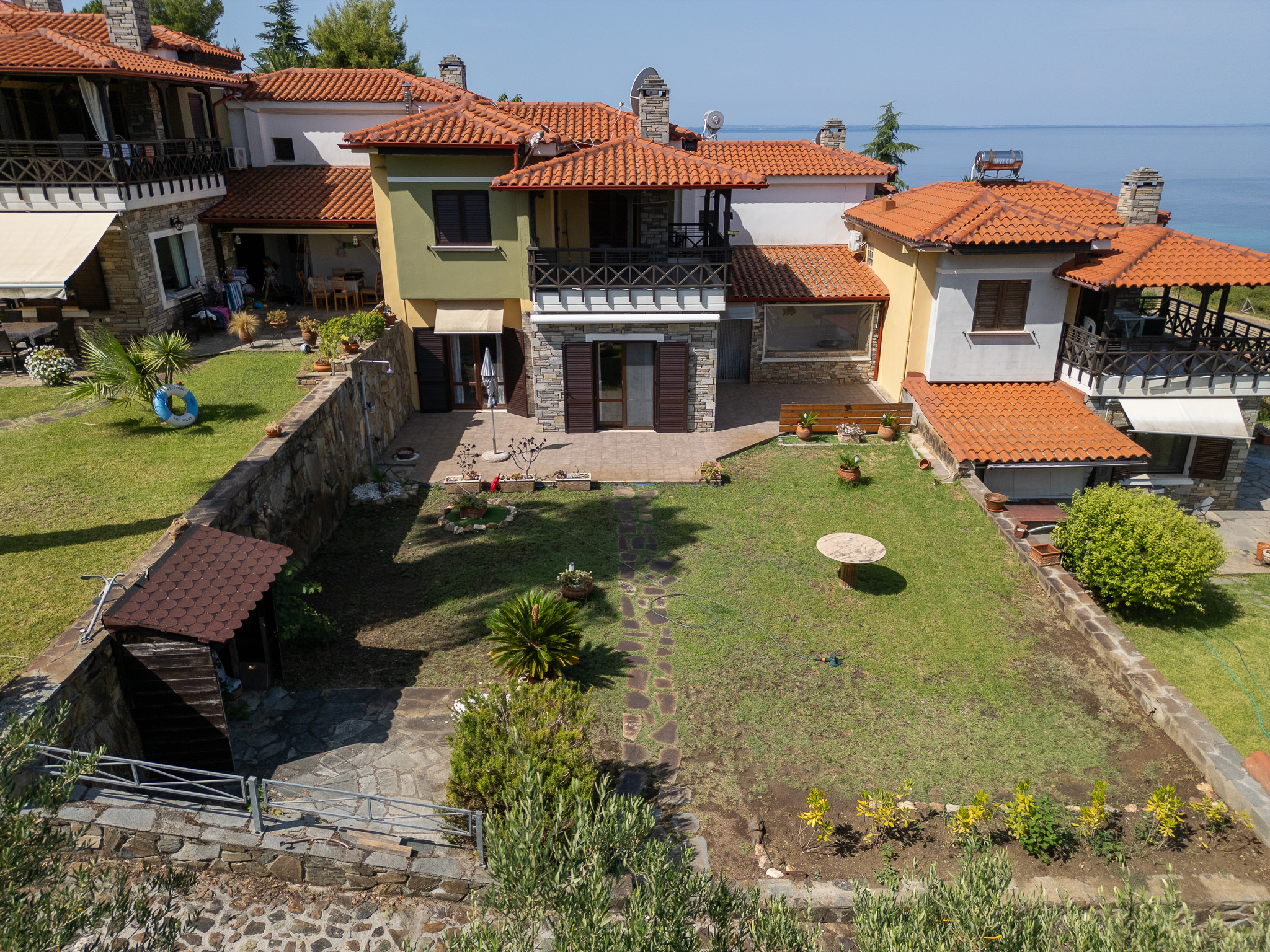 Amphitheatrische Maisonette, 90 m², mit Meerblick in Nikiti (Gebiet Kastri)