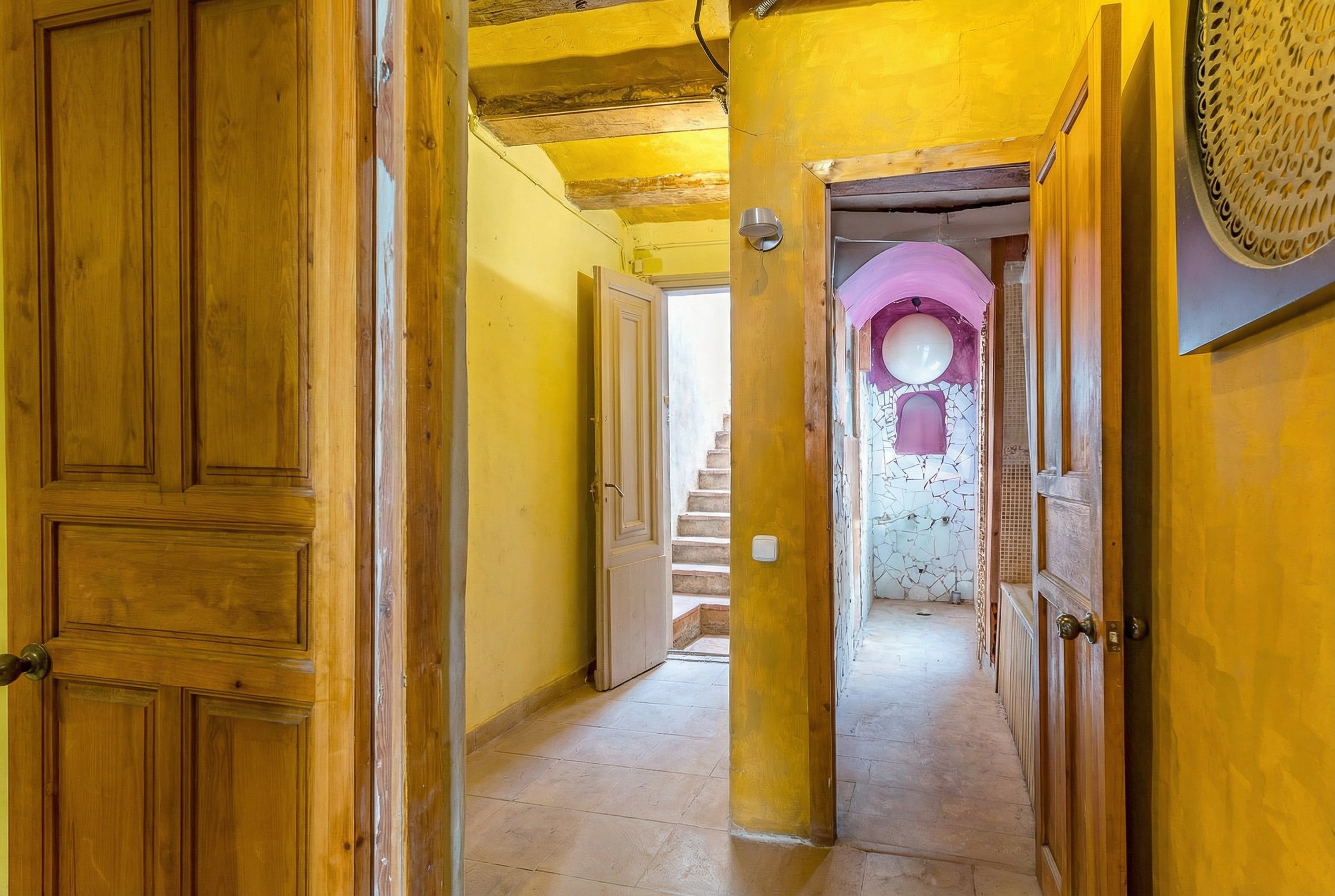 Penthouse with private terrace in a renovated building with elevator in North Raval [AI-modified]
