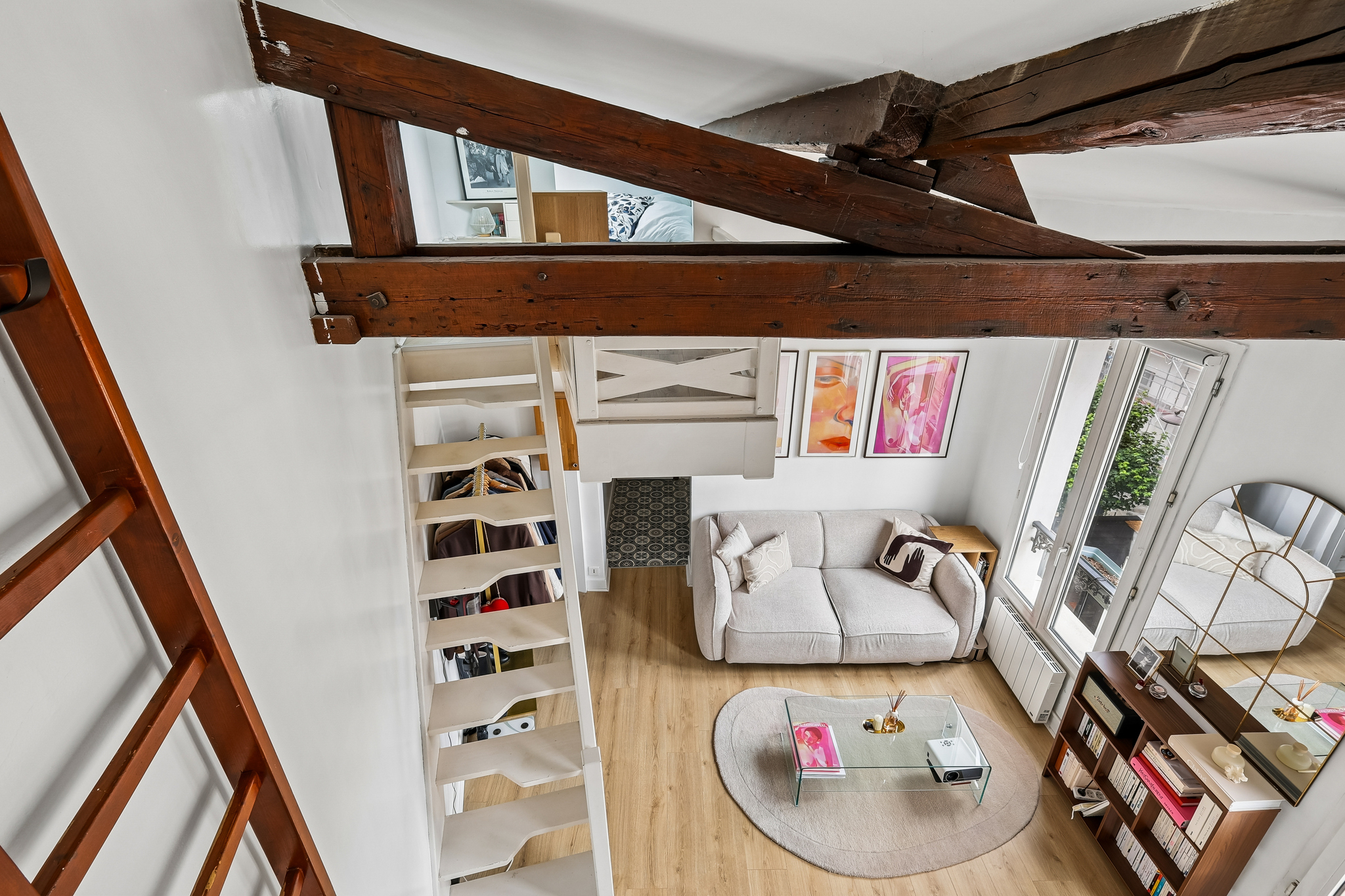 Duplex with character and open-sky view.