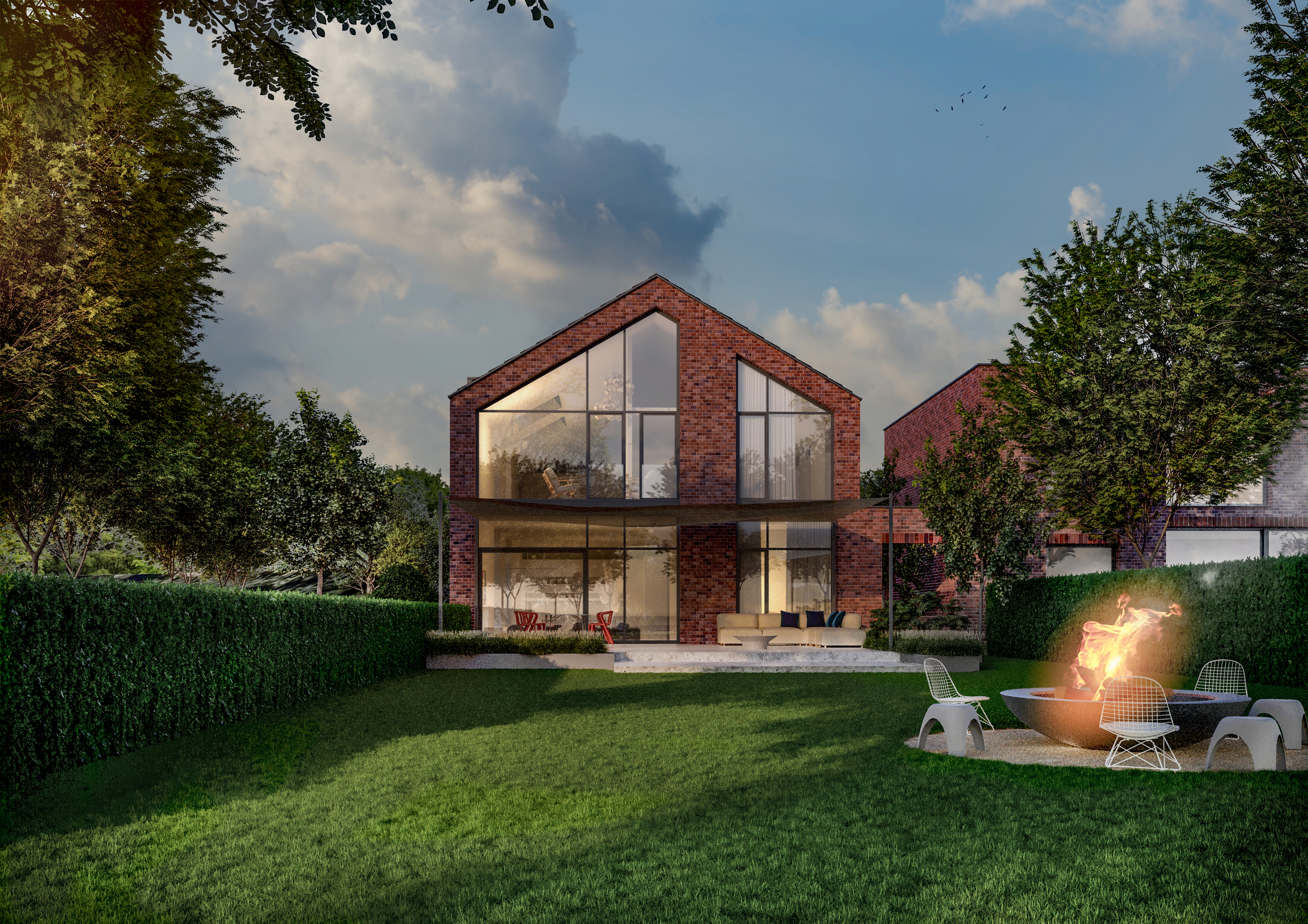 Exclusive architecture in an idyllic setting