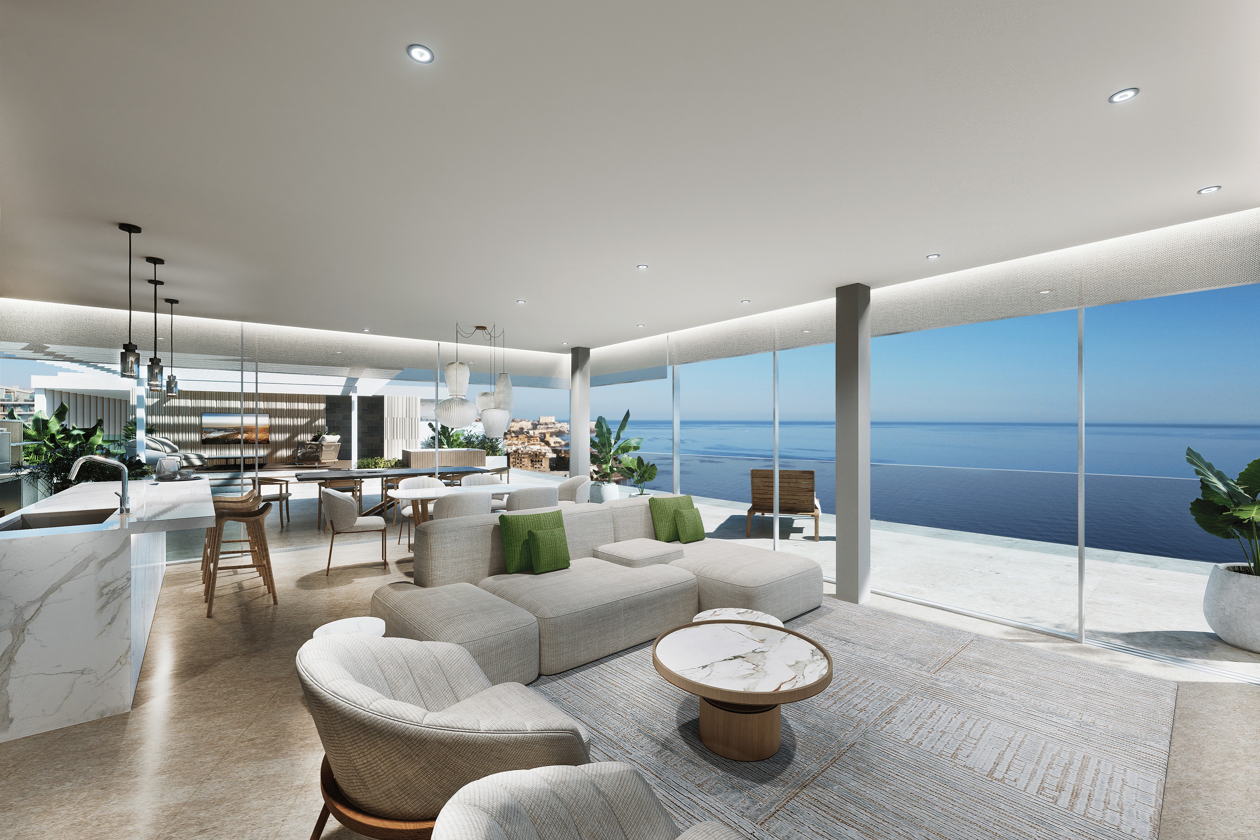 Brand-new 2-bedroom apartment with spectacular sea views