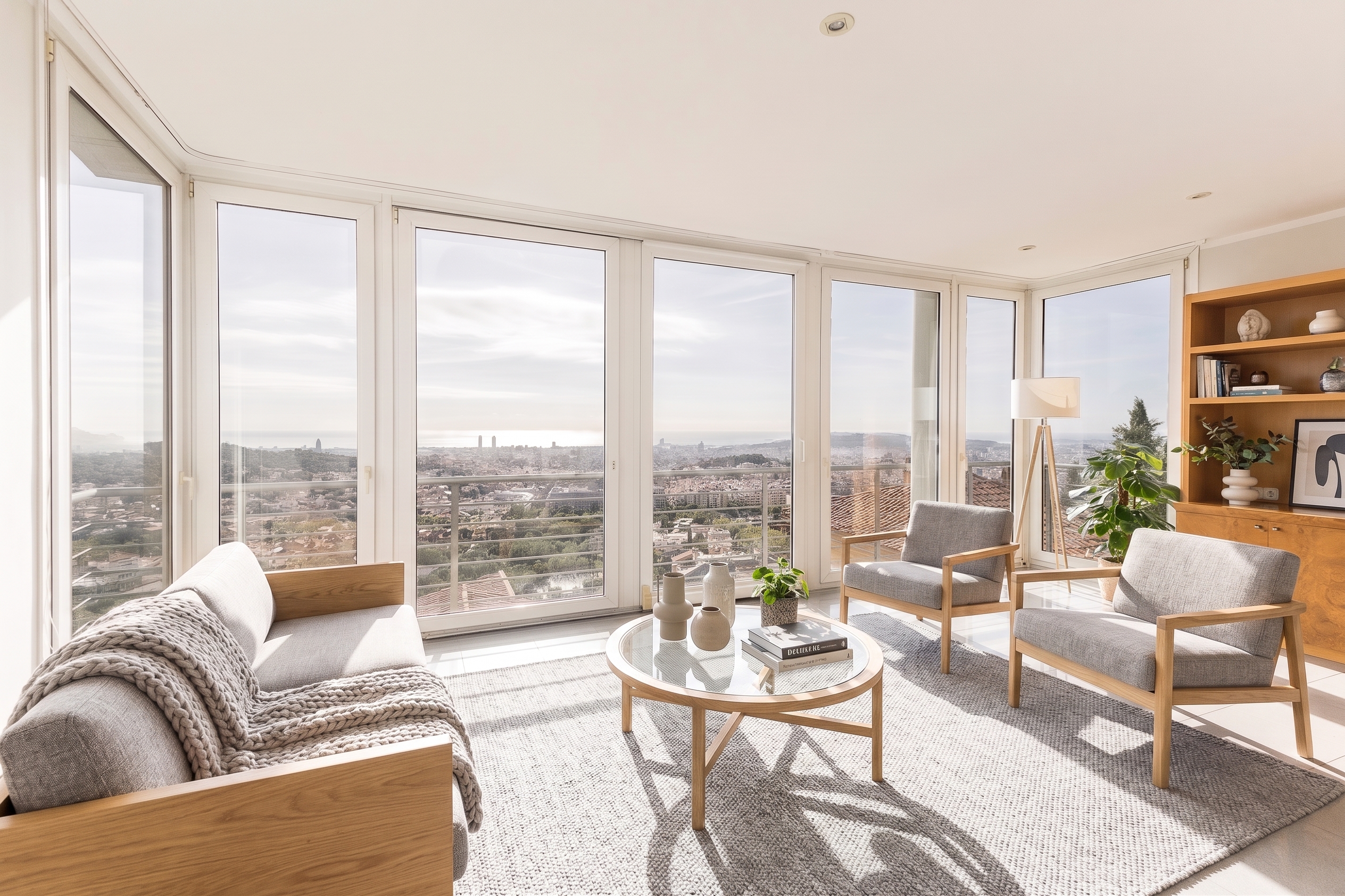 Design house with brightness and stunning city views