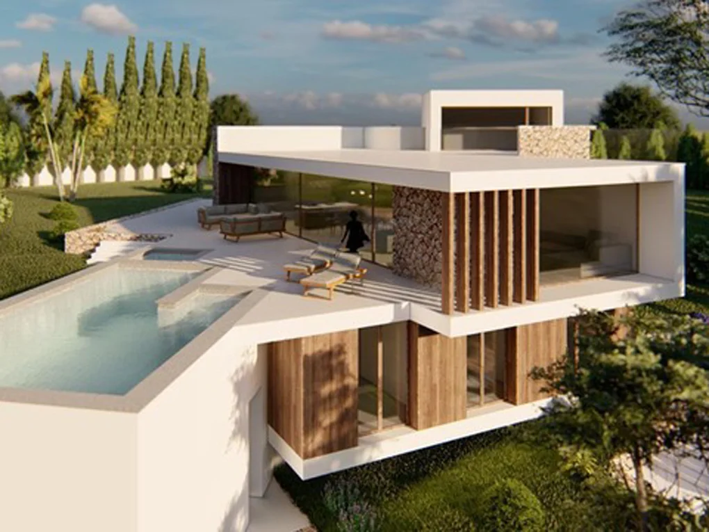 Luxuriöse neue Villa in Strandnähe