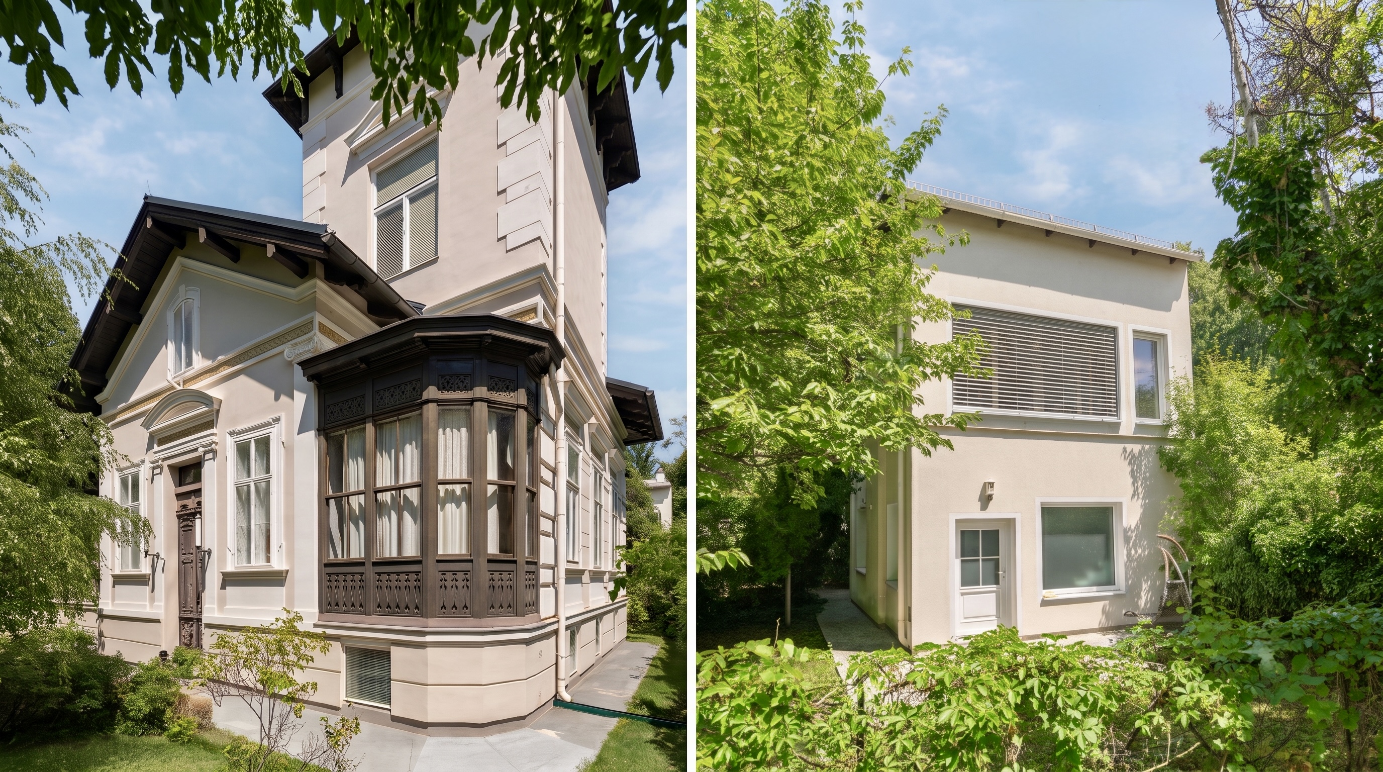Historische Stilvilla & modernes Wohnhaus – ein einzigartiges Ensemble mit Geschichte
