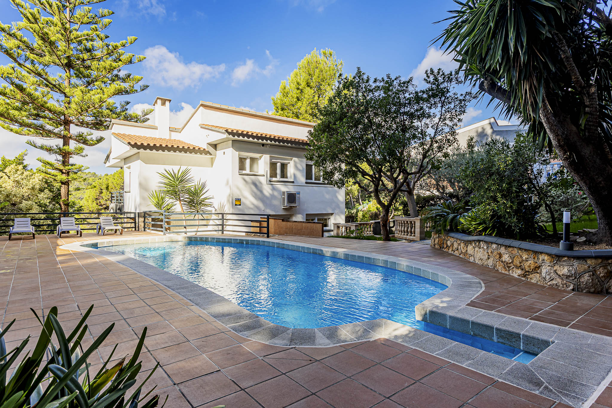 Spacious villa with pool in Boscos