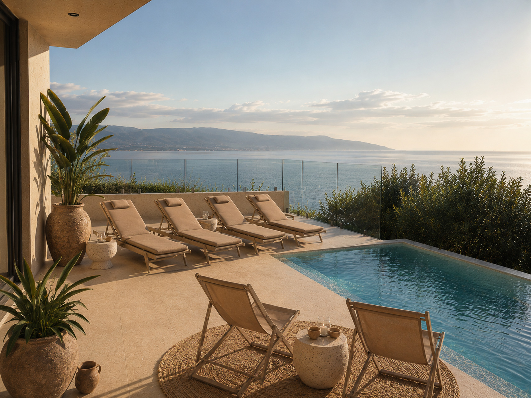 Exclusive earth-sheltered villas with infinity pools & panoramic Ionian Sea view