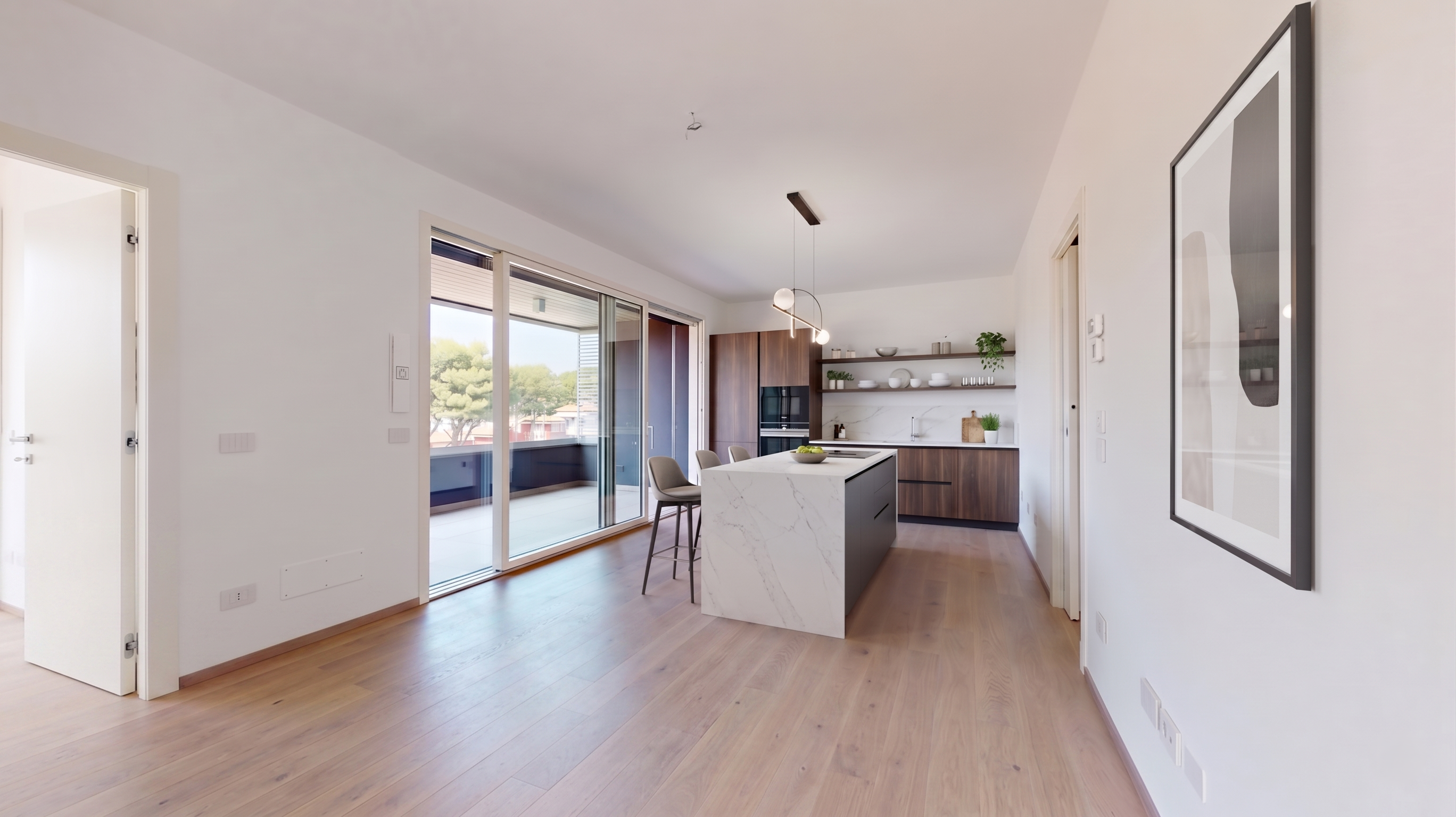 Abyssinia: newly built penthouse where light and tranquility meet.