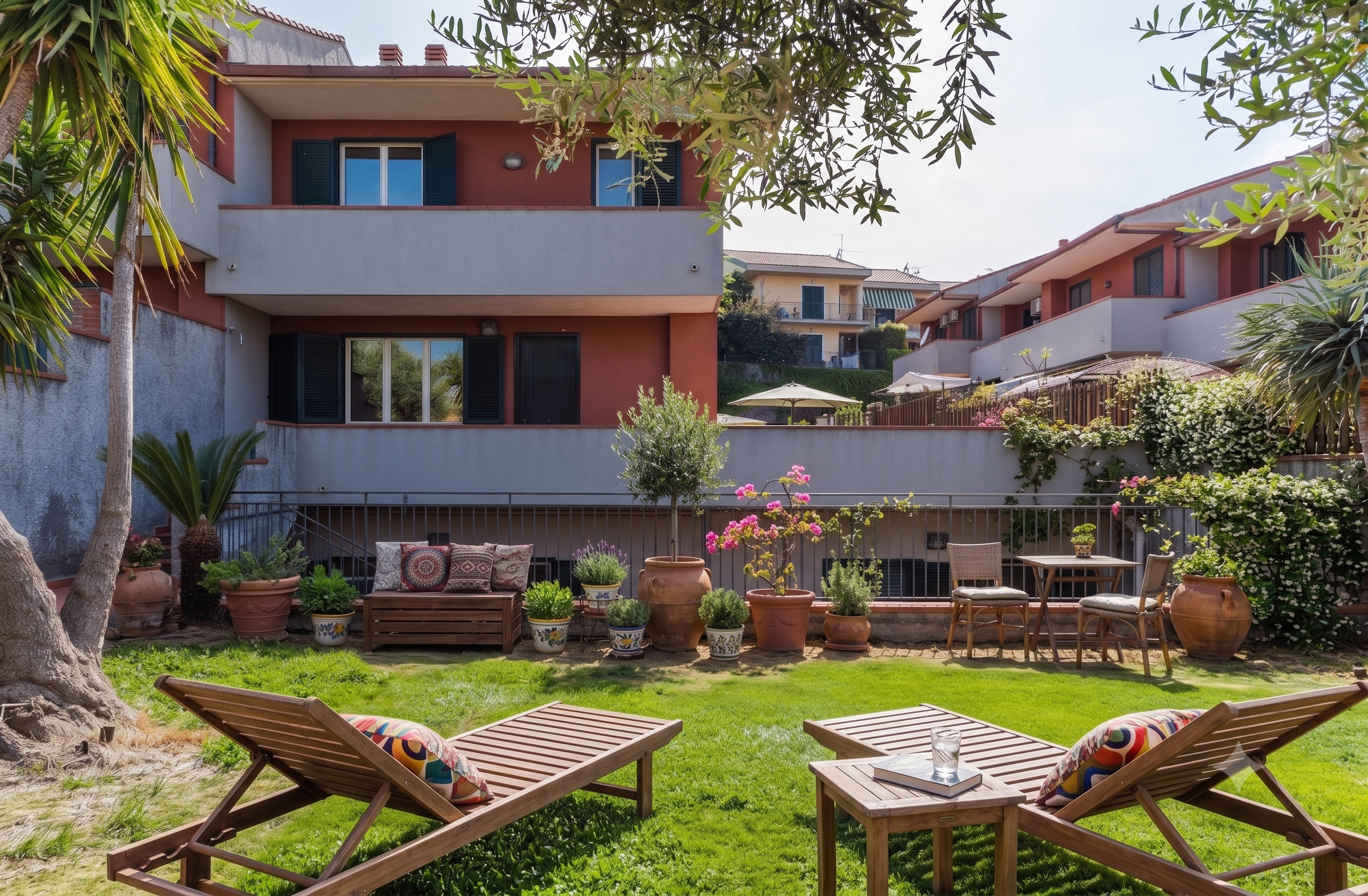 Eckvilla im Grünen mit Panoramablick
