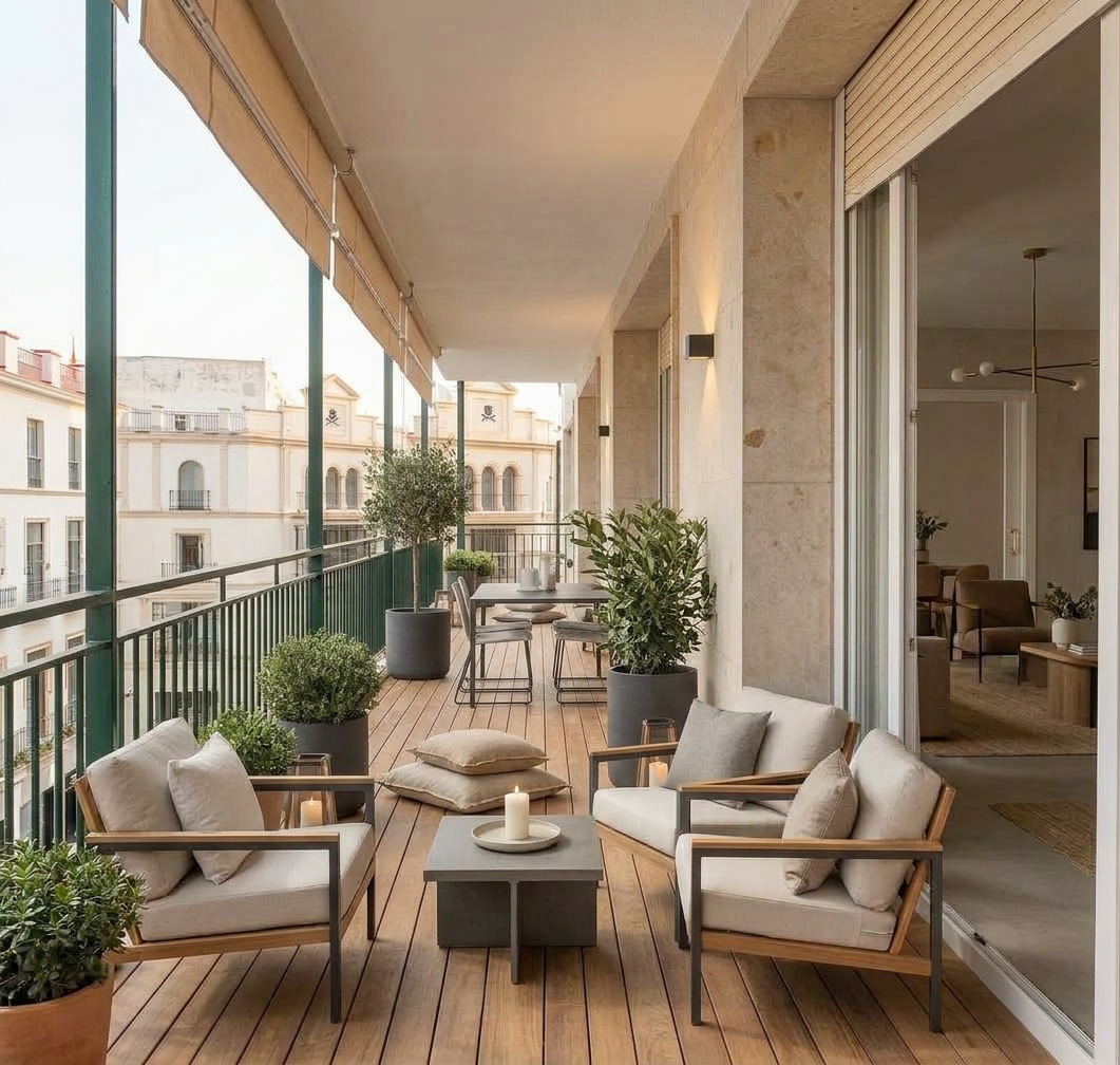 UNIQUE! Large family apartment in El Arenal with double garage.