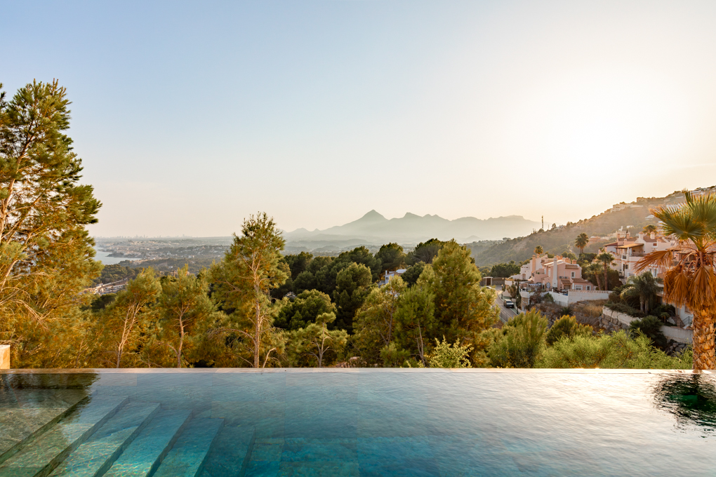 New build villa with panoramic sea views