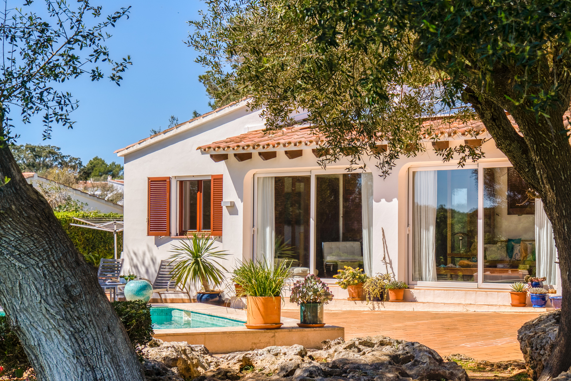 Renoviertes mediterranes Haus mit freiem Blick in Binixica, Menorca