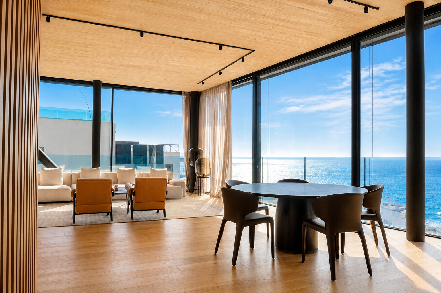New-build designer penthouse with breathtaking sea views and private pool