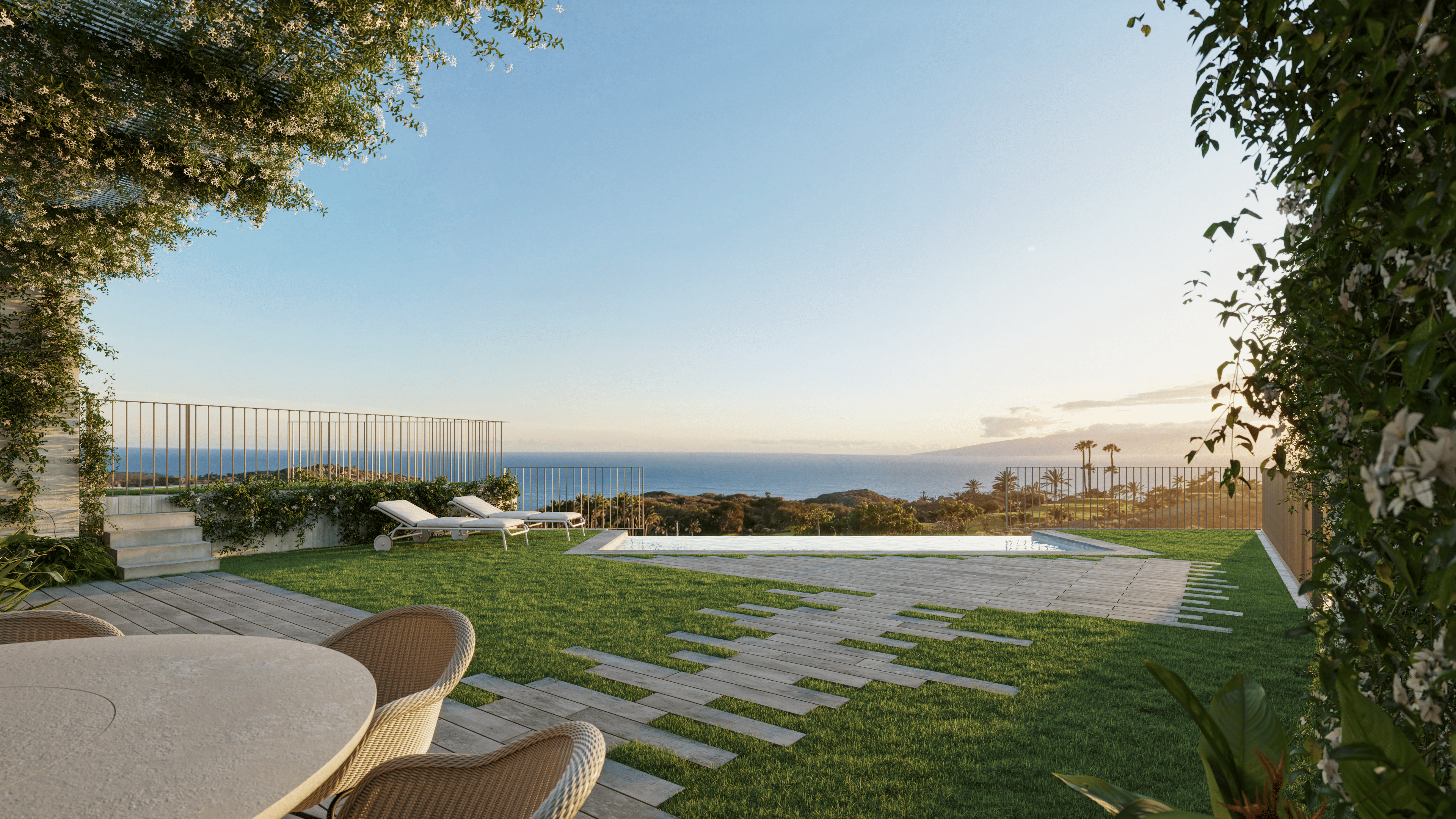 Aires de Abama – Exclusive new 2-bedroom villa with private pool on the front line of the golf course