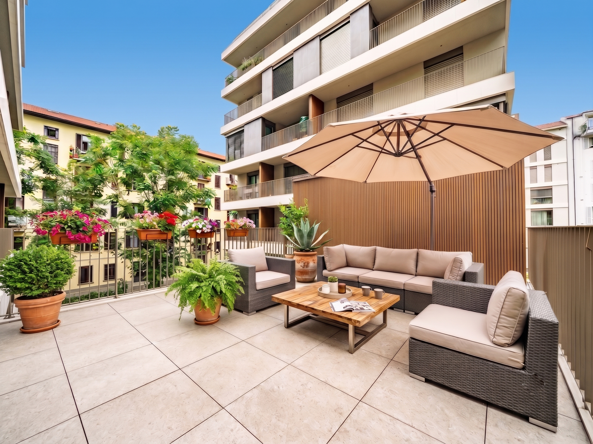 New elegant apartment with terrace in via Compagnoni