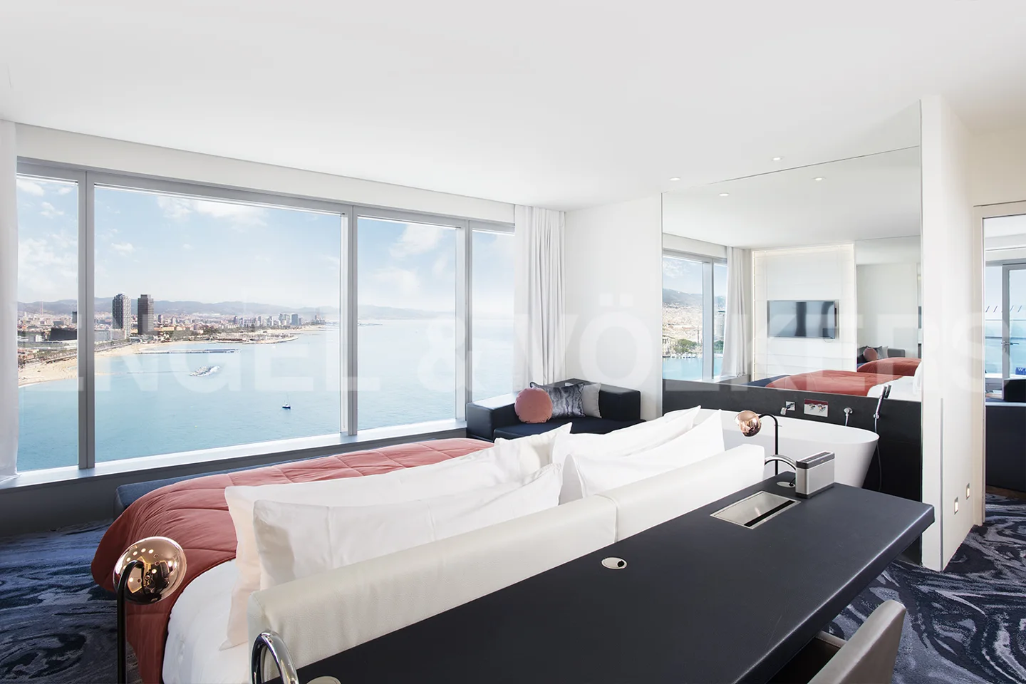 1 dormitorio Playa de Barcelona con increíbles vistas al mar