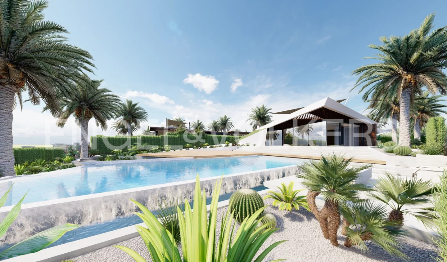 Contemporary design villa with spectacular sea views