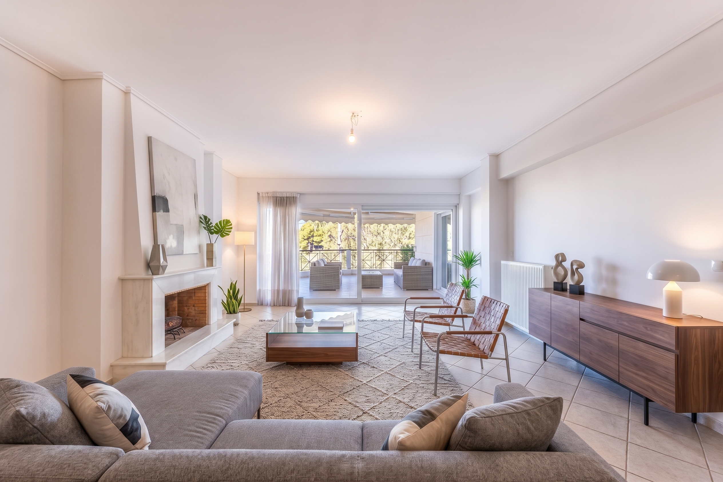 Bright apartment with green views in Vouliagmeni [AI-modified]